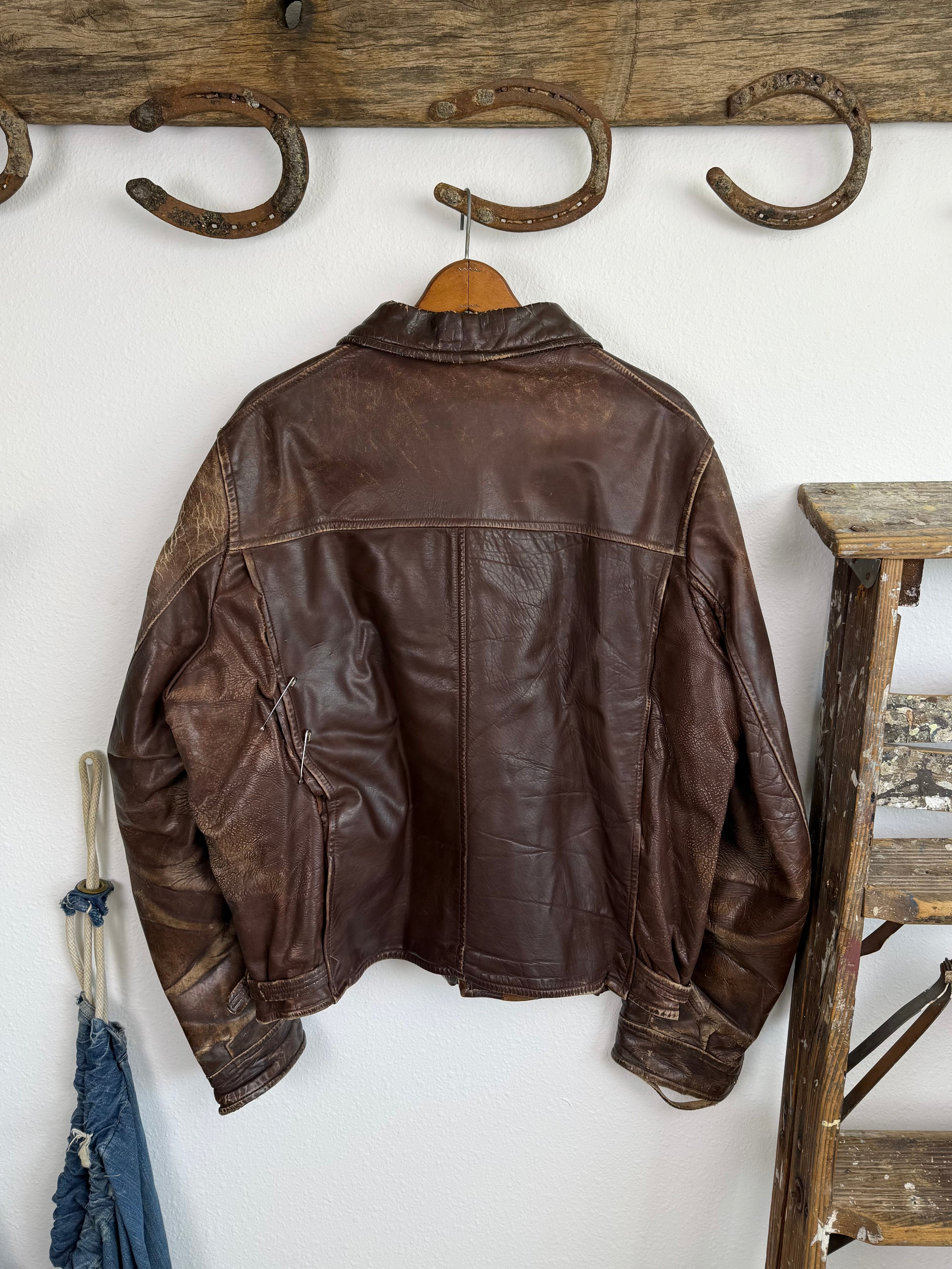 1930s German Leather Jacket (XL)