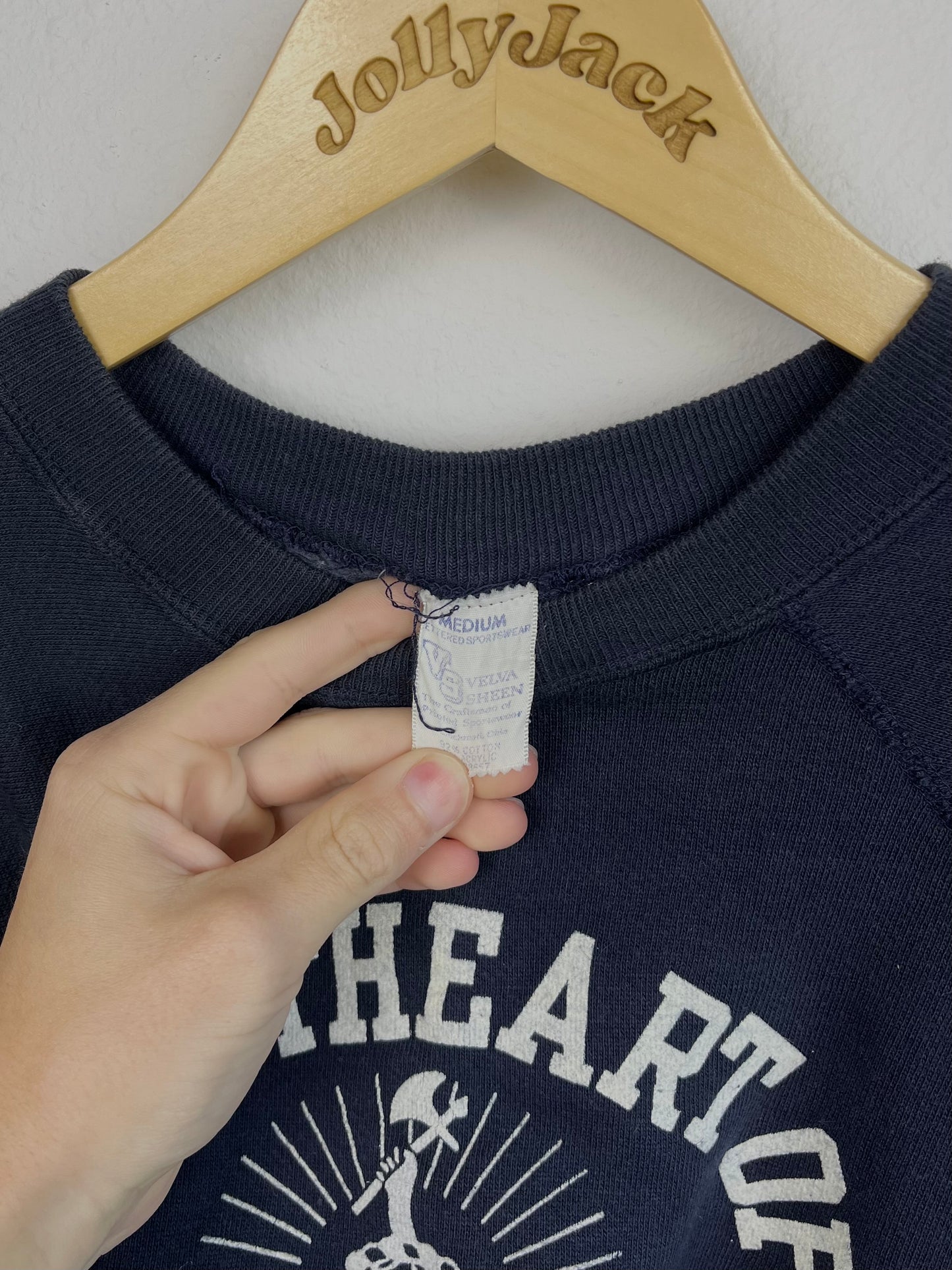 1960’s Deadstock Flocked Kappa Alpha Sweetheart Sweatshirt (S/M)
