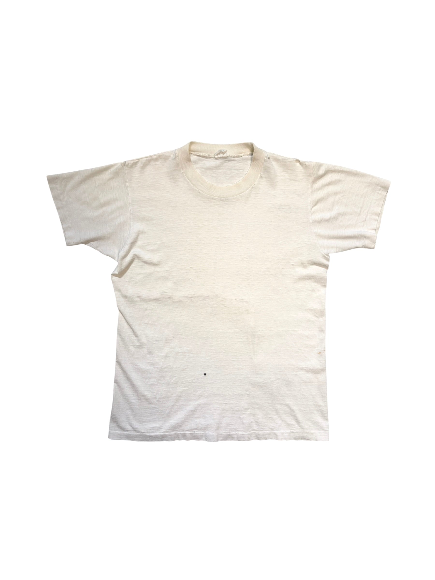 1950s Perfectly Thrashed White Tee (S/M)