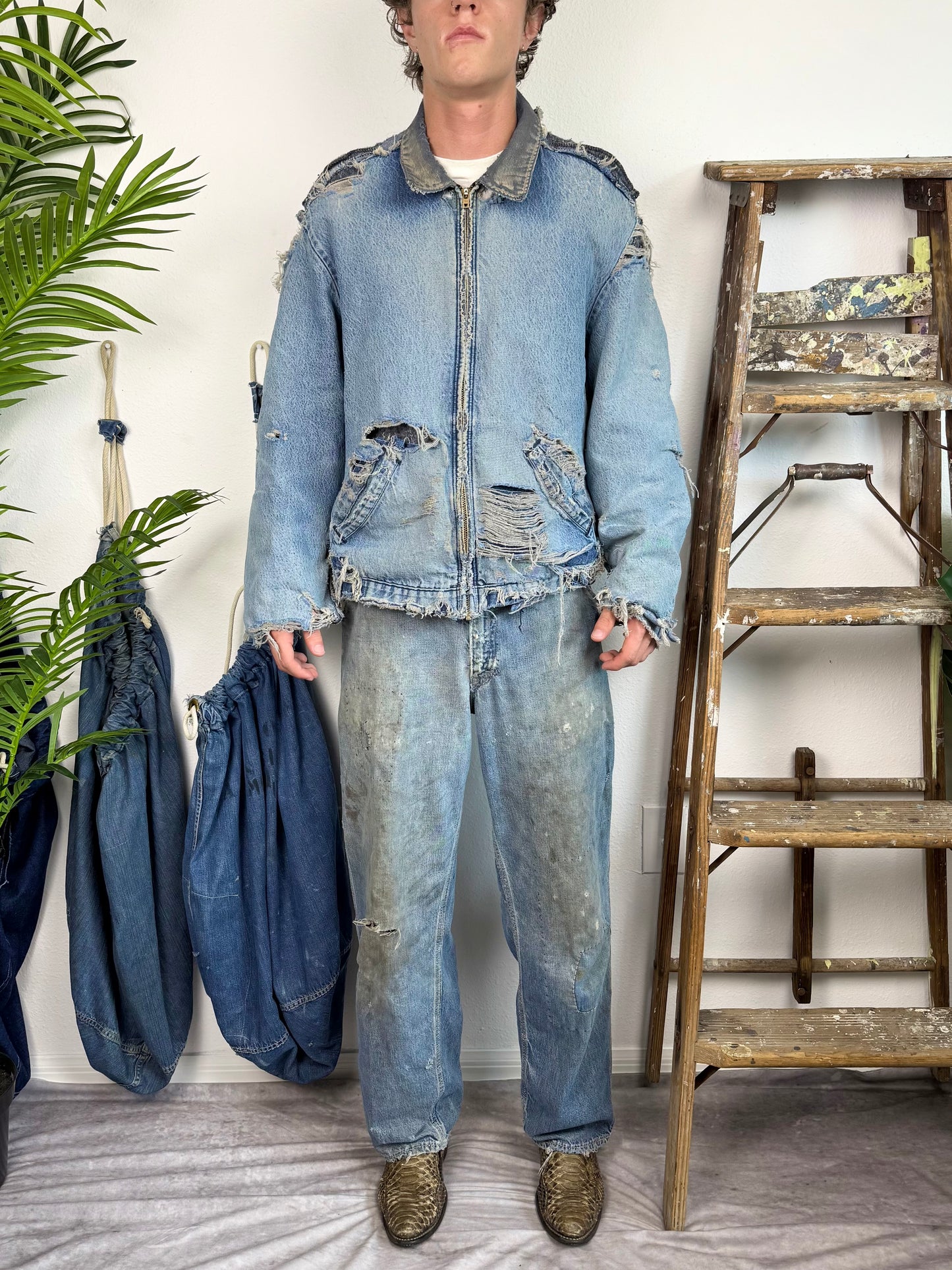 1970s Big Ben Thrashed ‘Zombie’ Denim Jacket (XL)