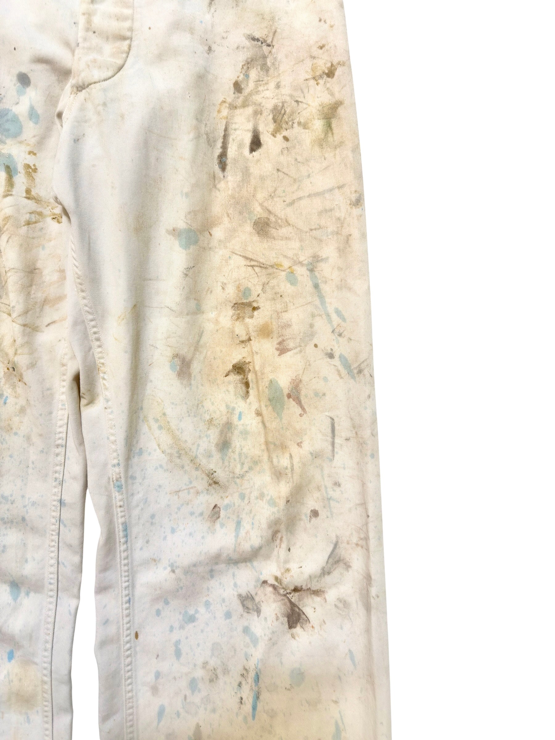 1940s WW2 US Navy Splatter Paint Dungaree Pants (31)