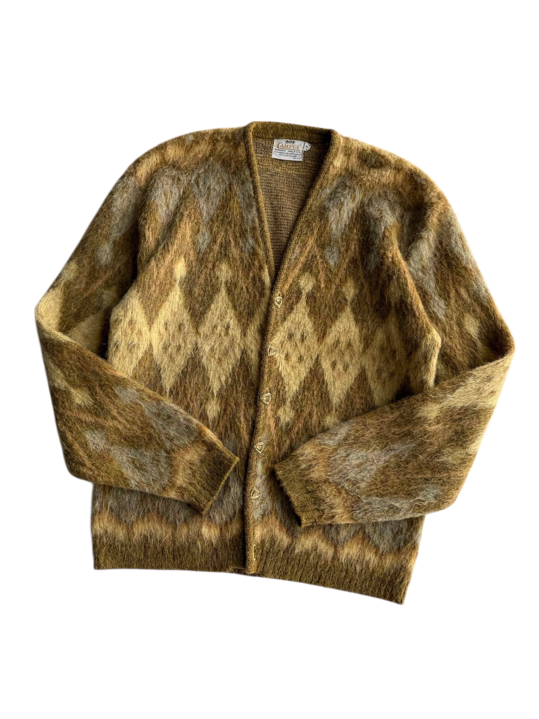 1950s Campus Mohair Cardigan (M/L)