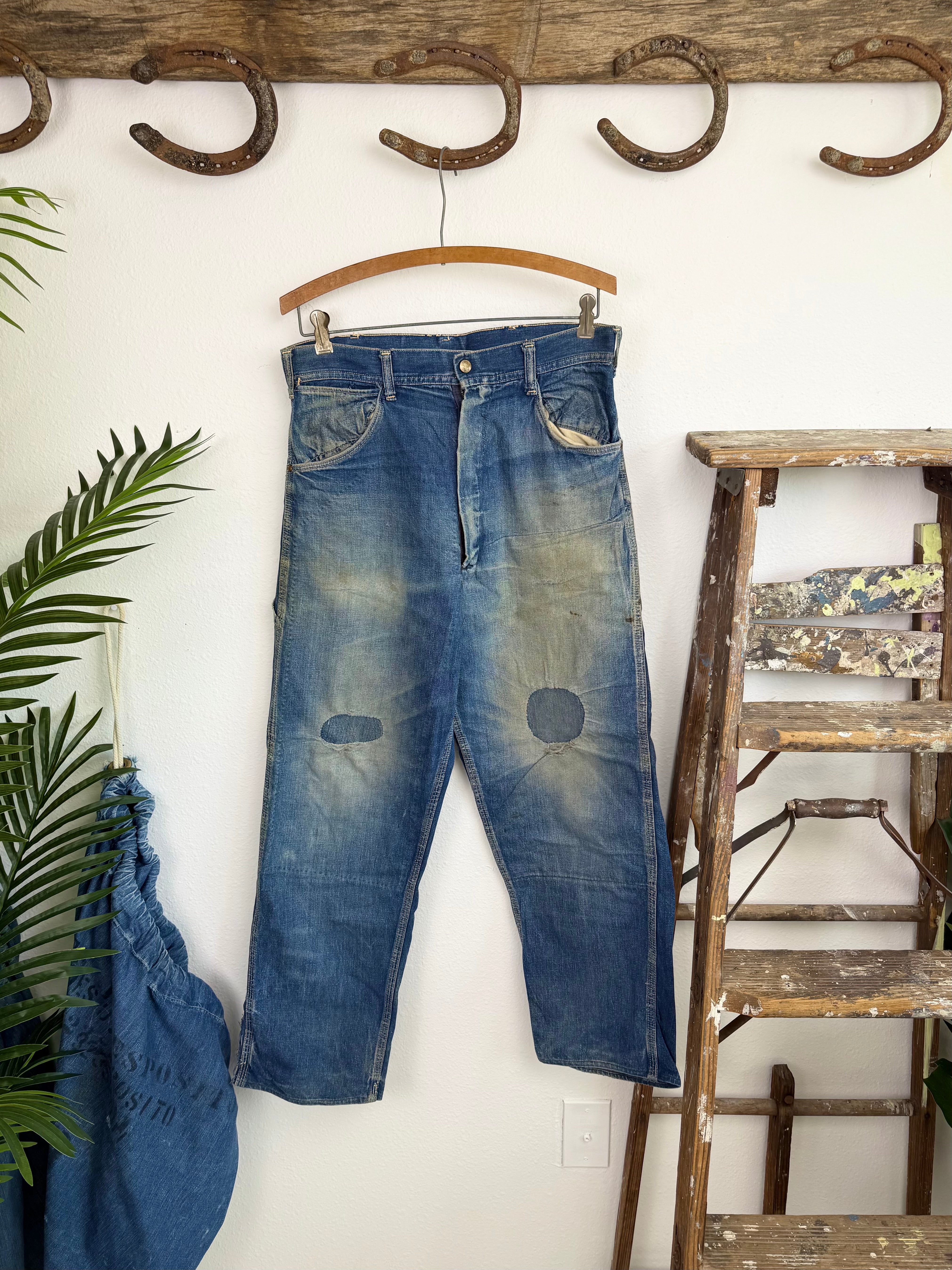 1950s Key Imperial Faded Carpenter Jeans (31)