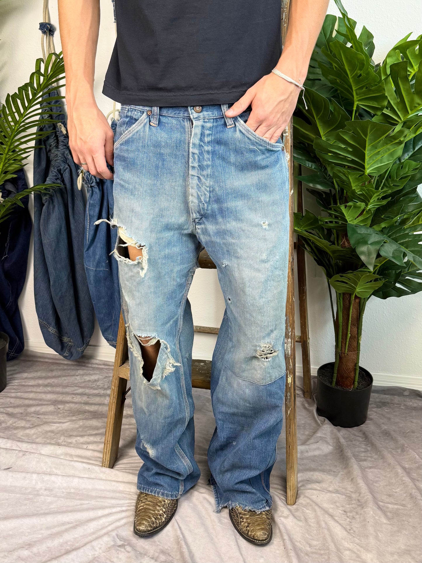 1950s Big Mac ‘Perfectly Distressed’ Carpenter Jeans (32)