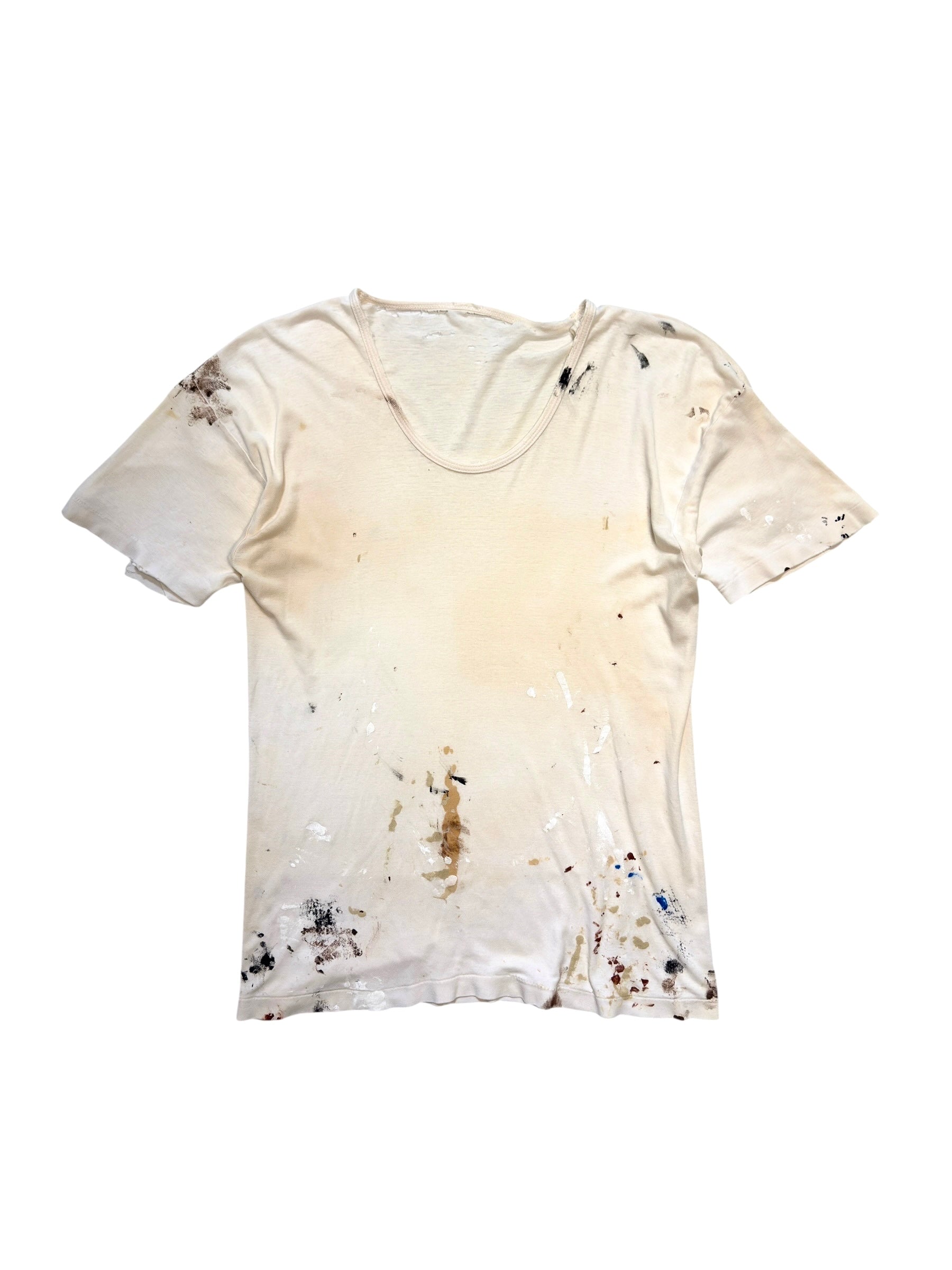 1940s Distressed Paint Splatter Tee (S/M)