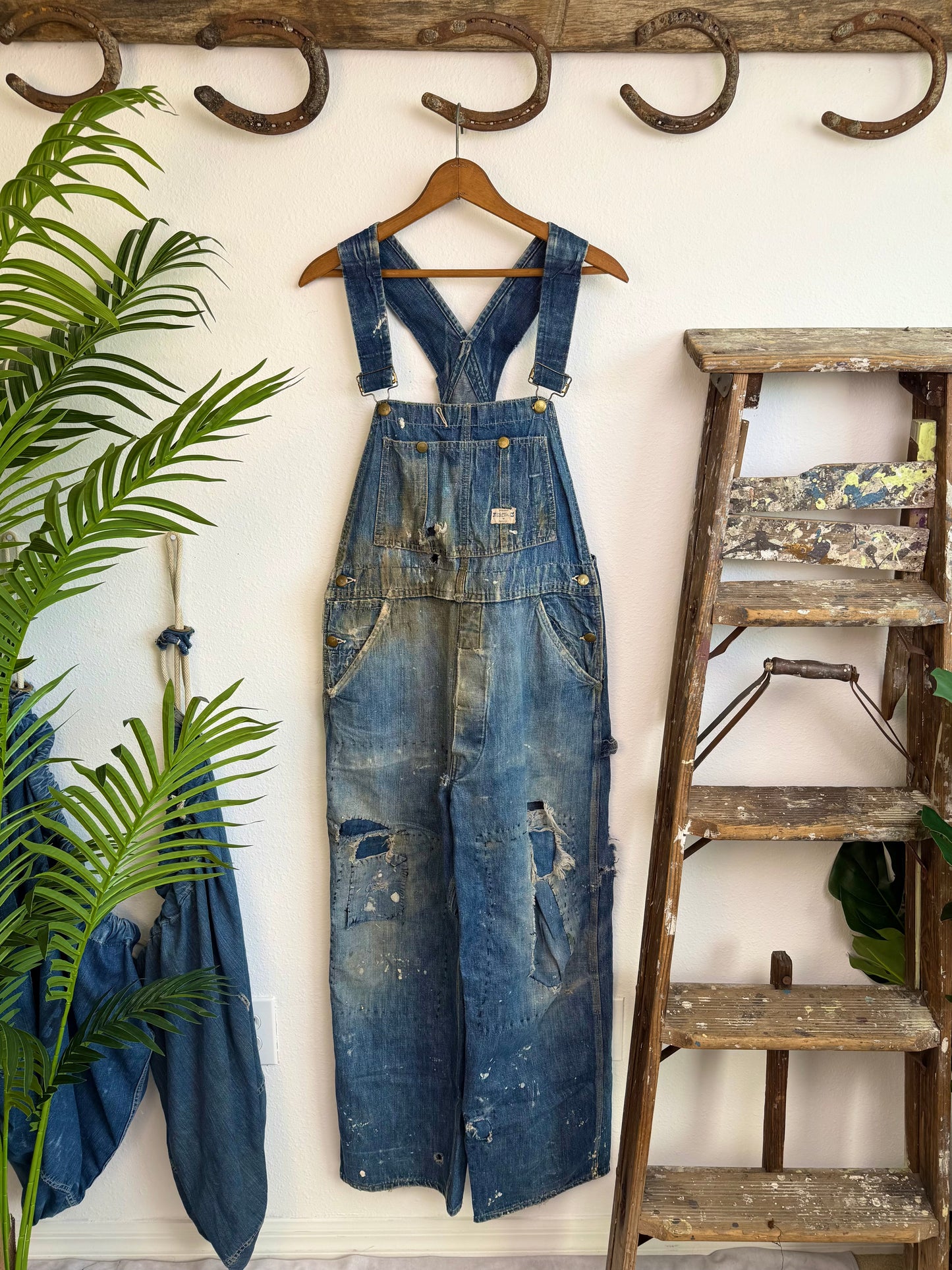 1950s Hercules Distressed & Repaired Overalls (36)