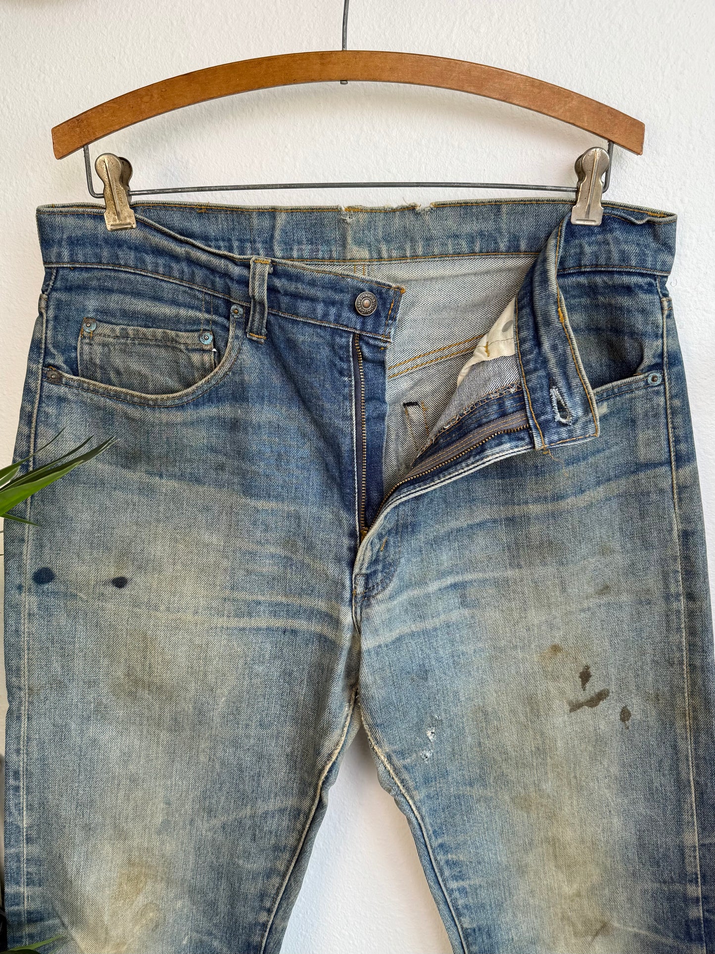 1970s Levi’s 501s Jeans With Honeycomb Fading (35)