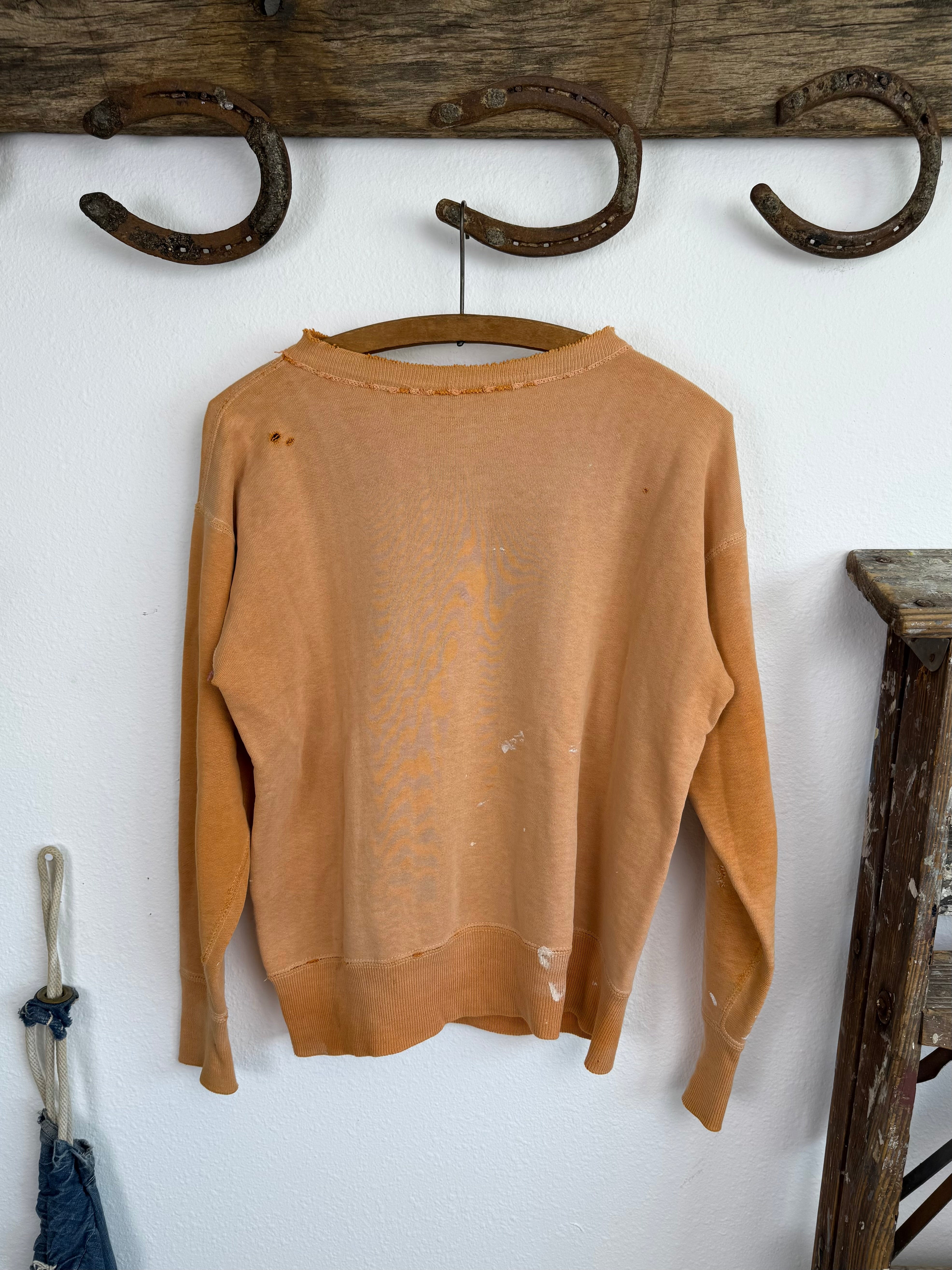 1950s Asplundh Tree Expert Orange Sun Faded Sweatshirt (L)