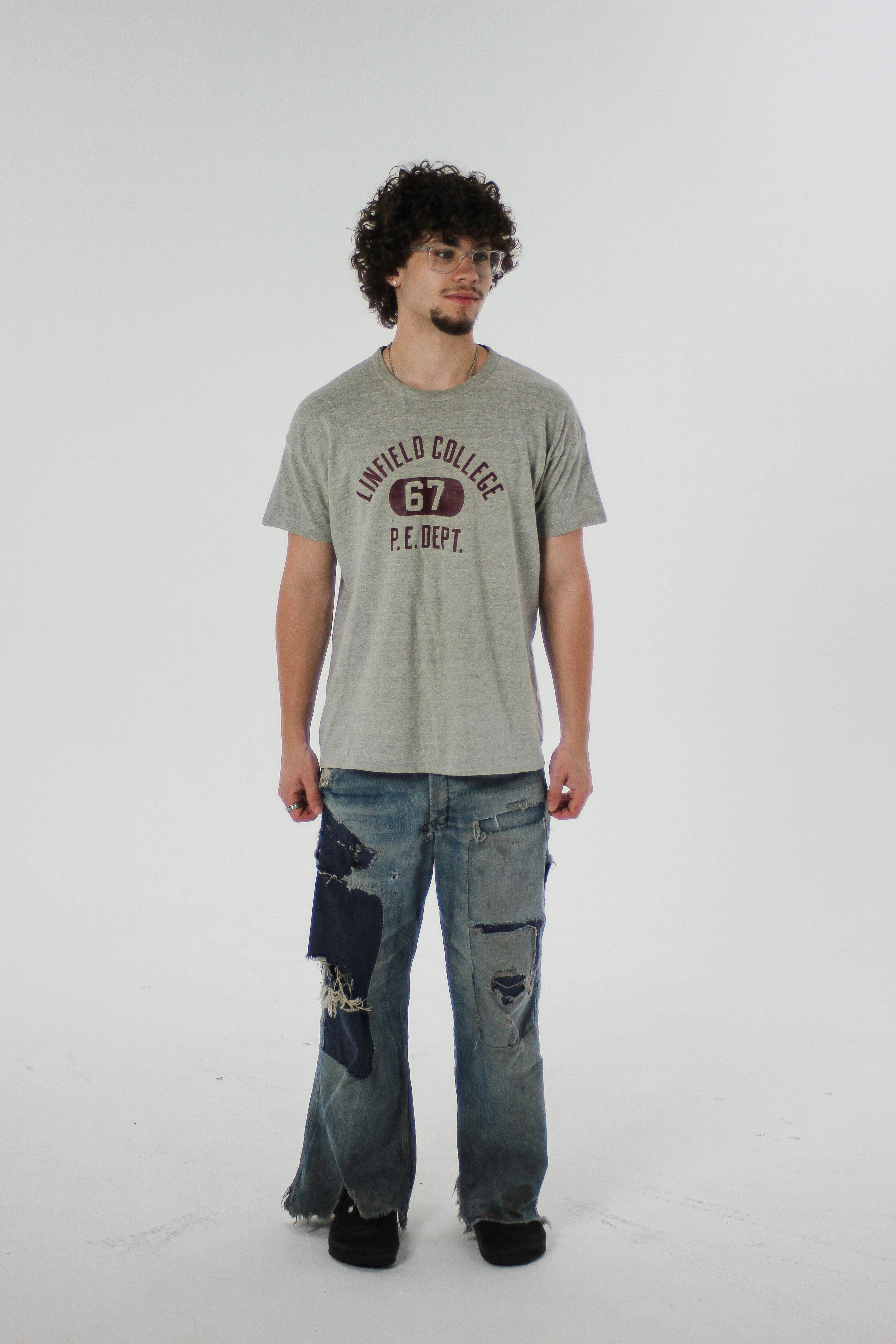 1960s ‘Linfield College’ 67 Phys Ed Tee (XL)