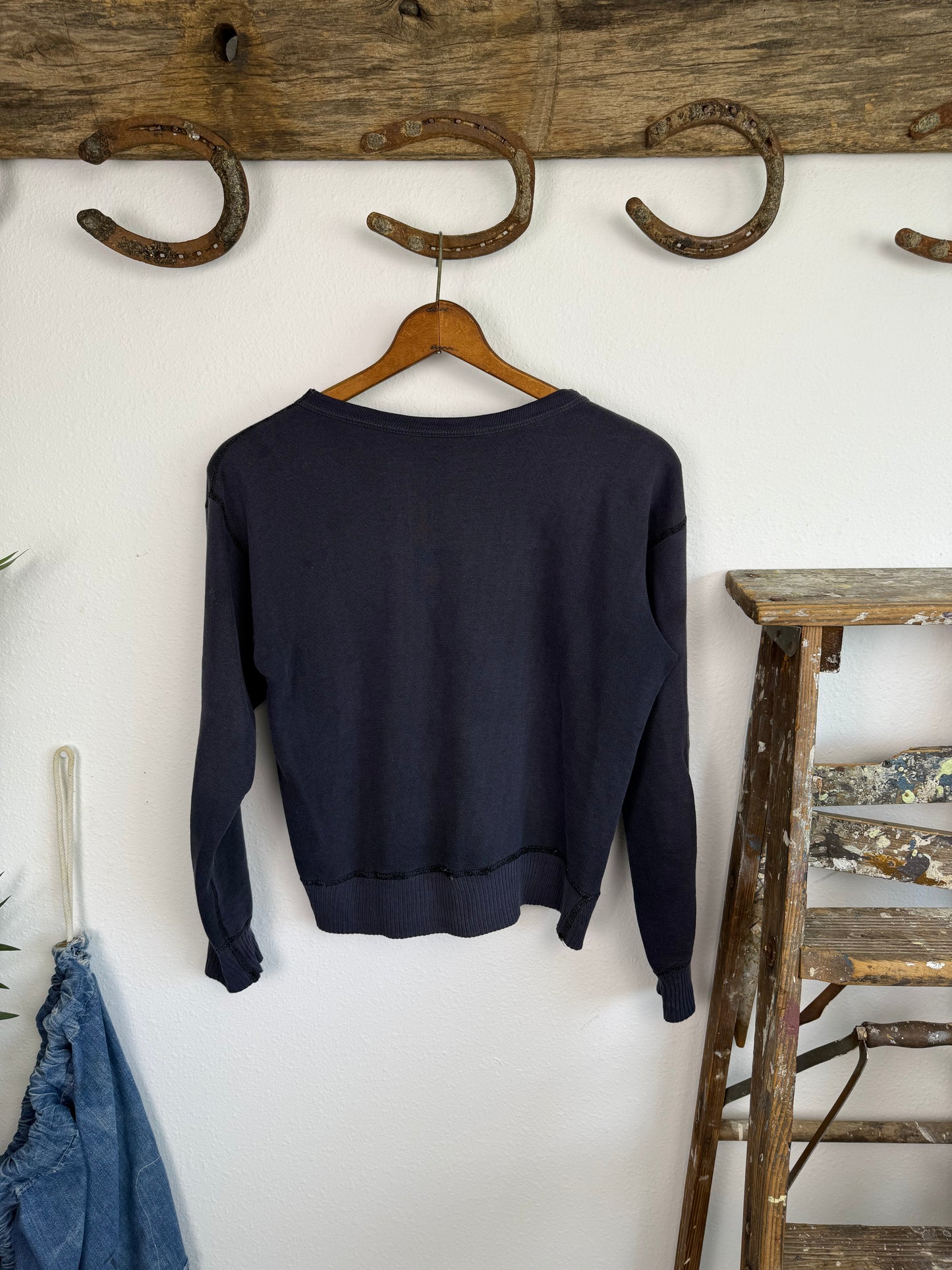 1940s Ribbed Single V ‘Hoyt’ Sweatshirt (S/M)