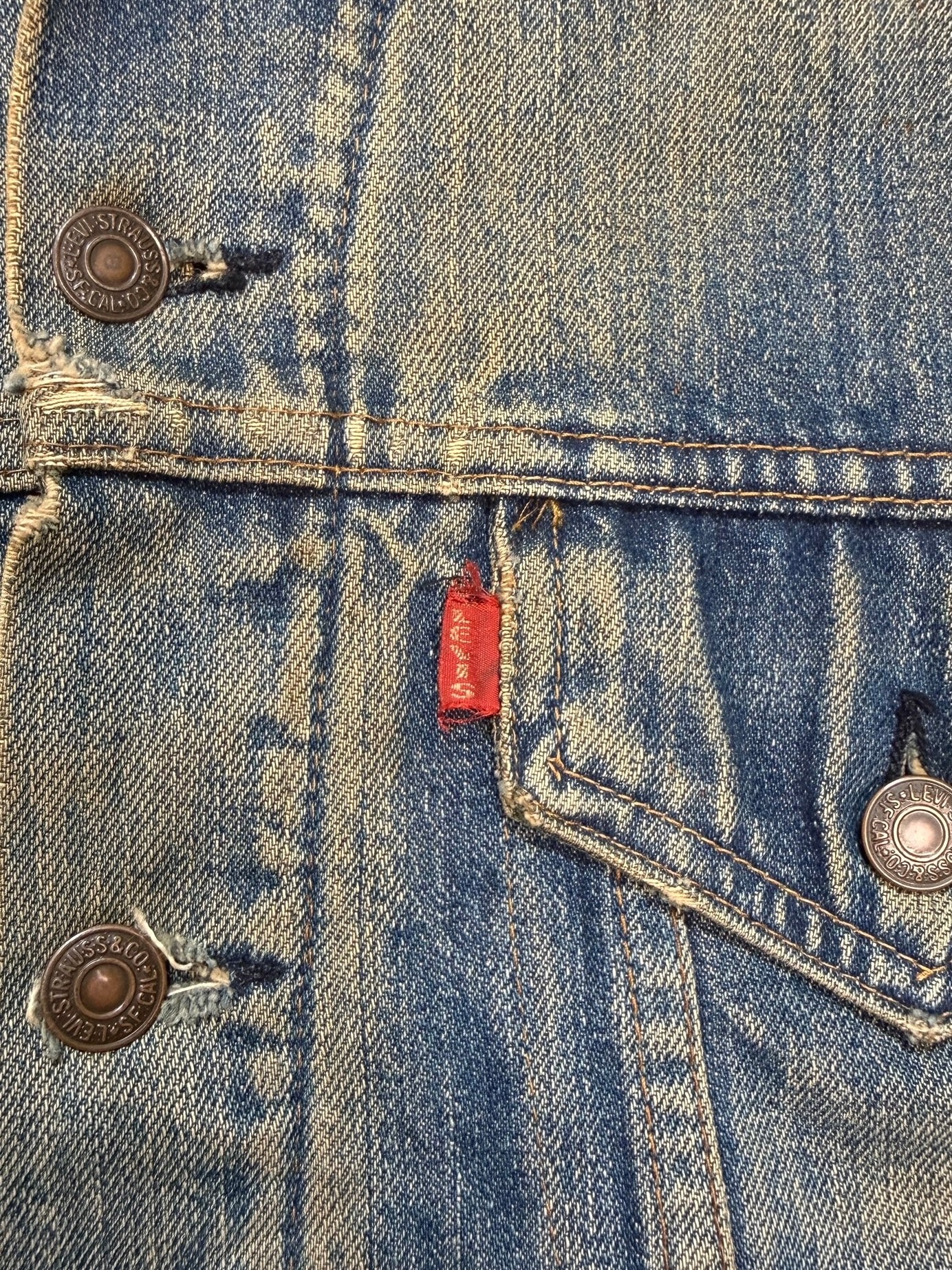 1960s Levi’s Type 3 Lined Distressed Denim Jacket (S/M)