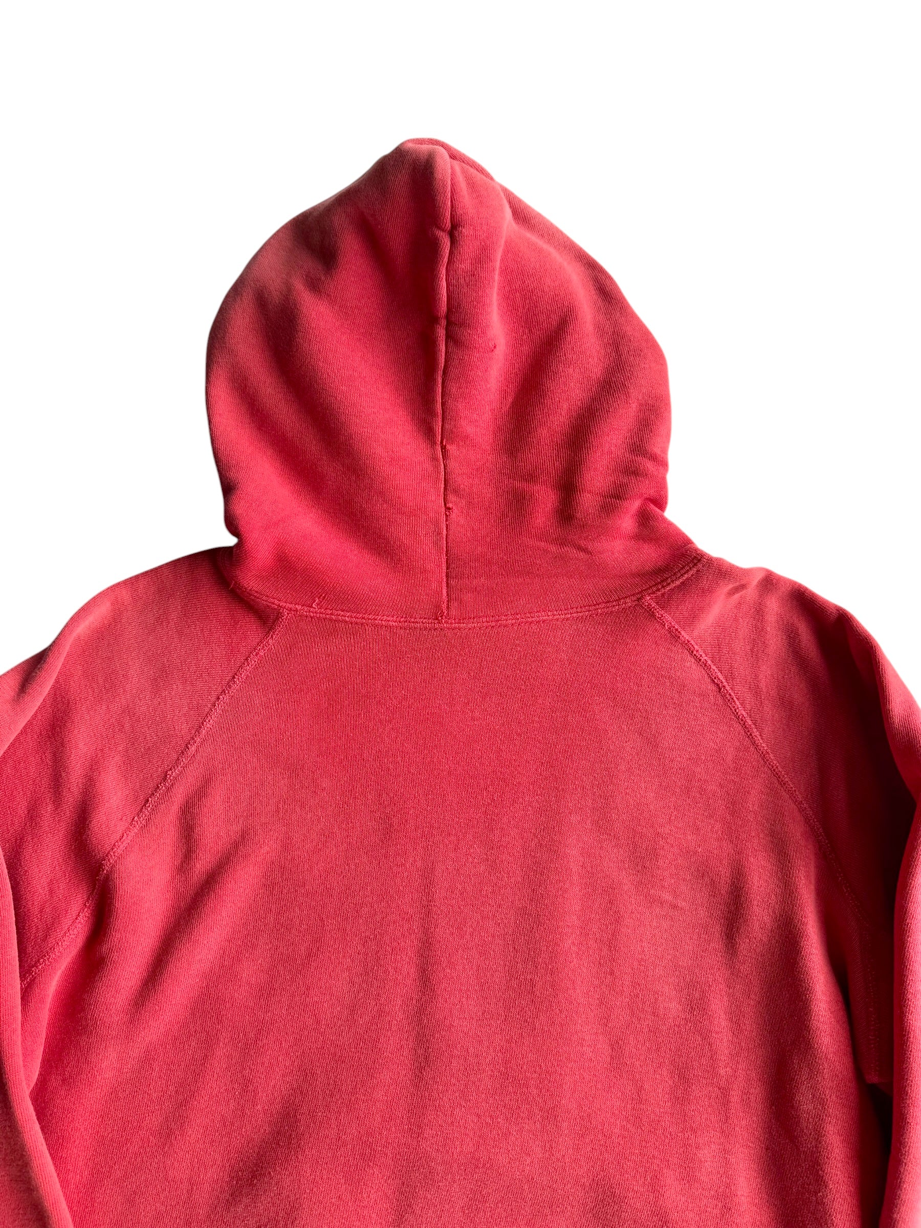 1950s Sun Faded Lock Hood Red Hoodie (XL)