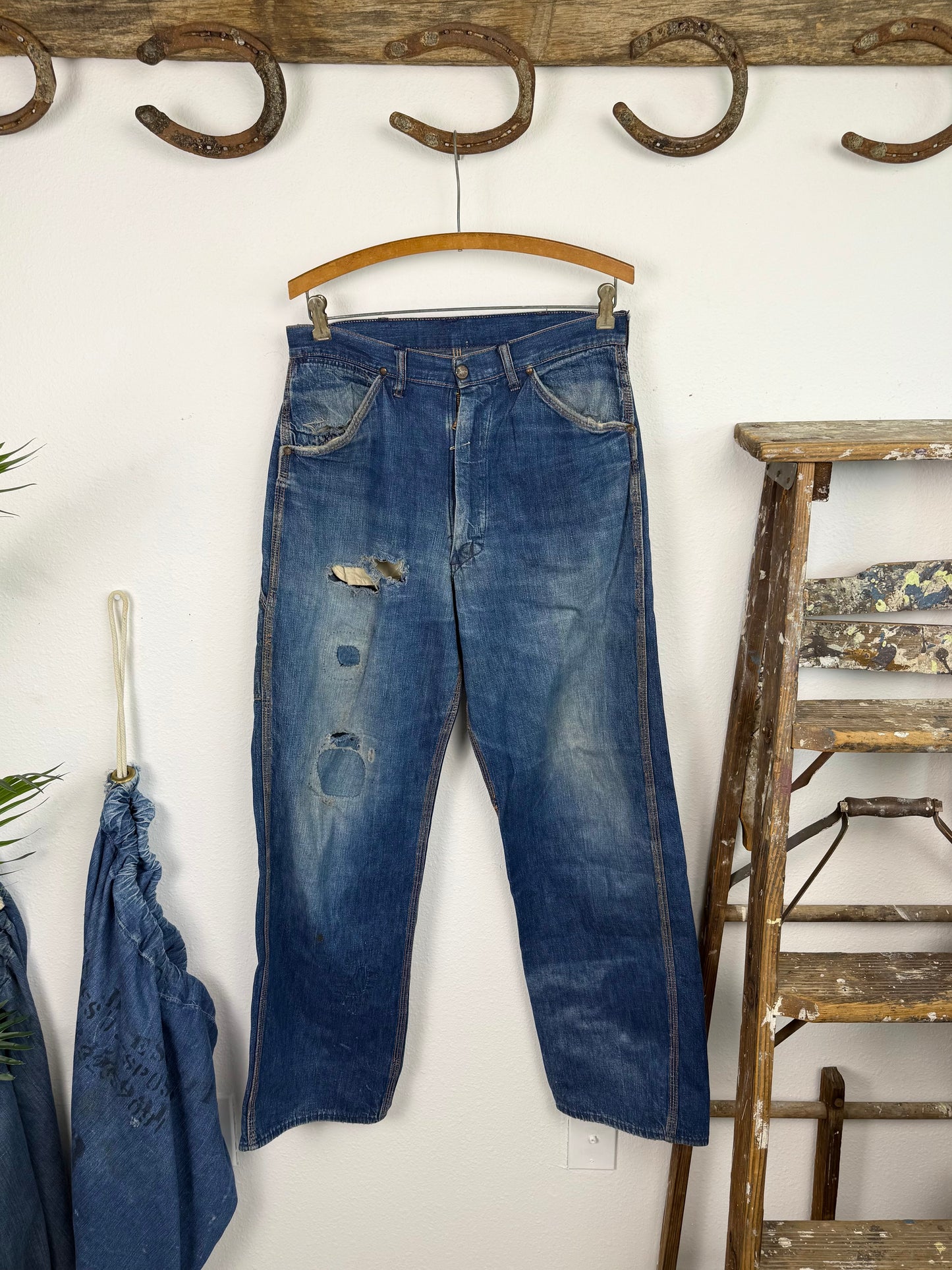 1950s Big Mac Carpenter Jeans Safety Pin Closure (31)