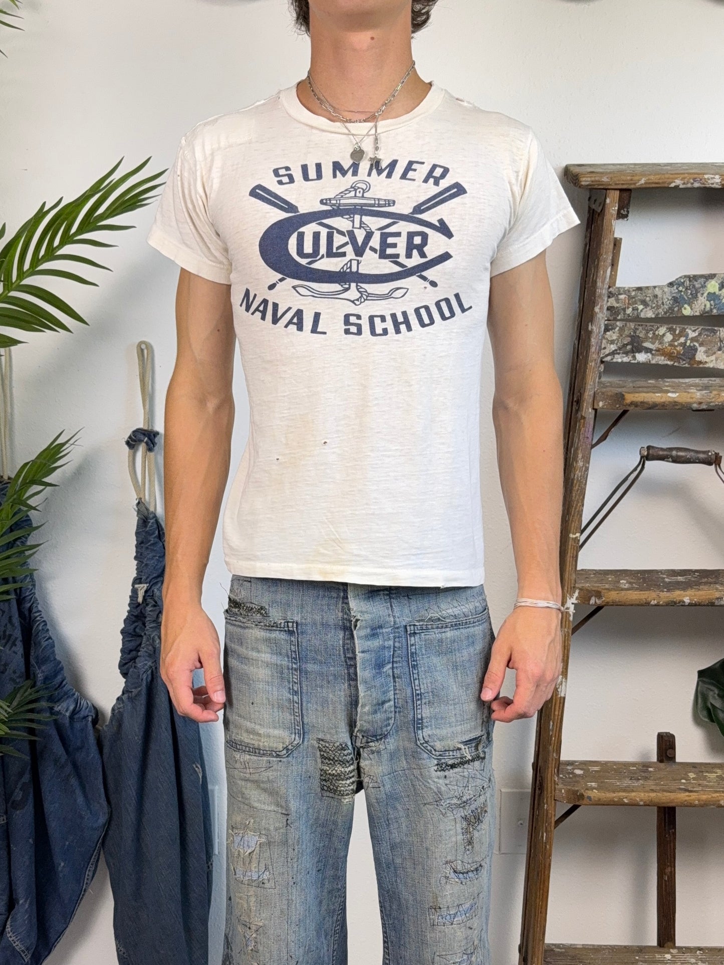 1950s Champion Summer Culver Naval School Tee (S/M)