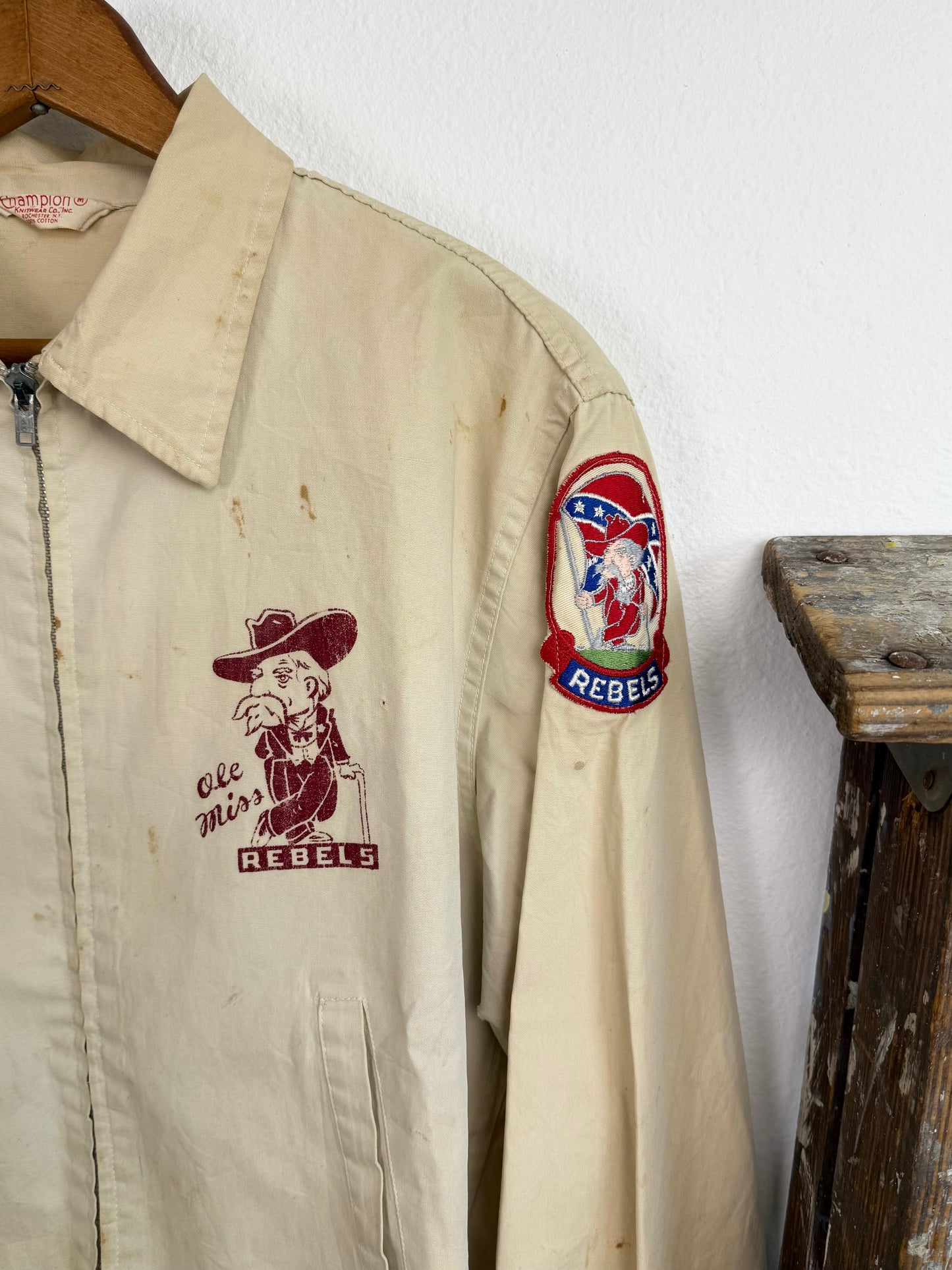 1960s Champion Ole Miss Rebels Canvas Jacket (M/L)
