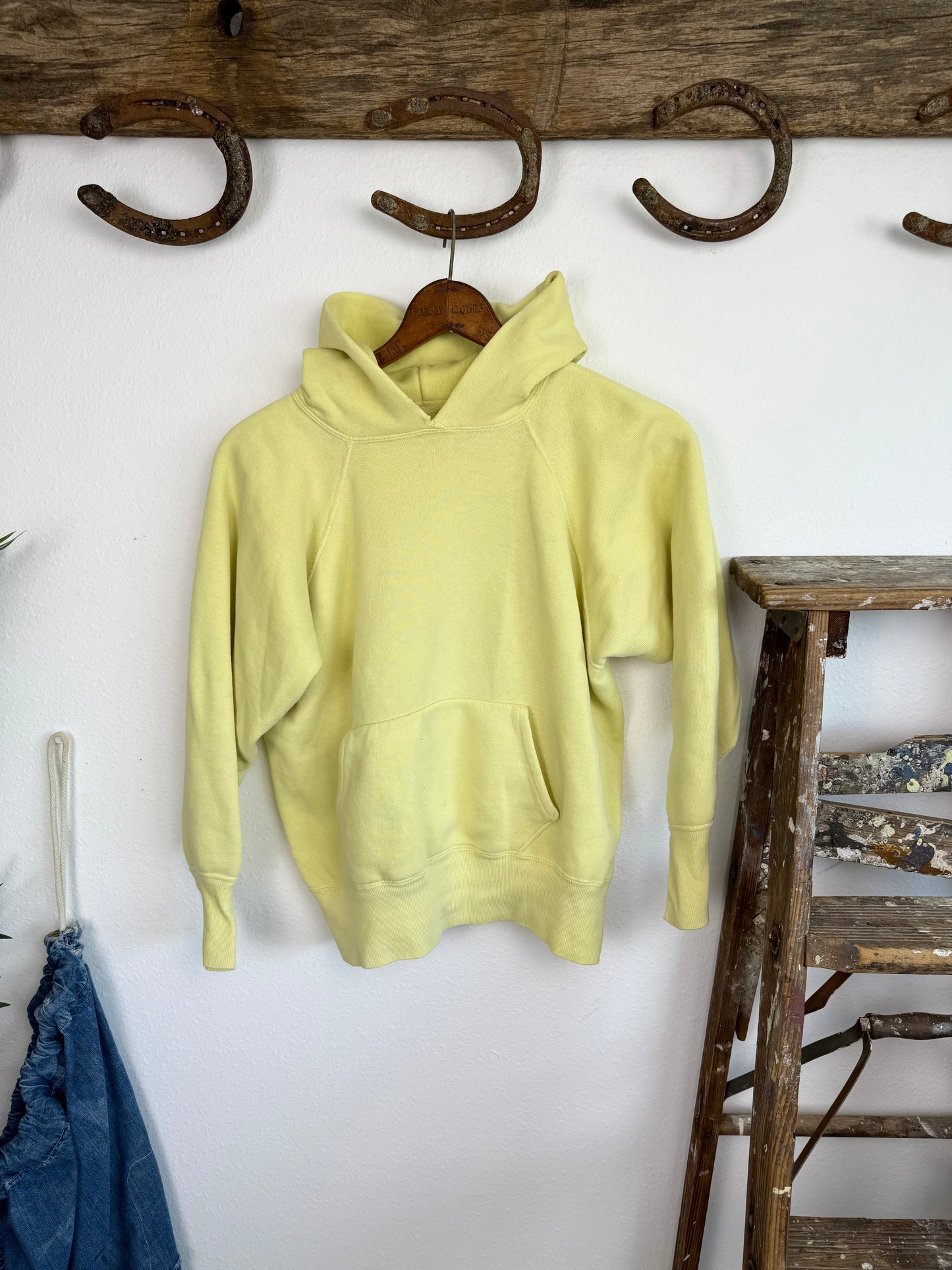 1950s Faded Yellow Hoodie (L/XL)