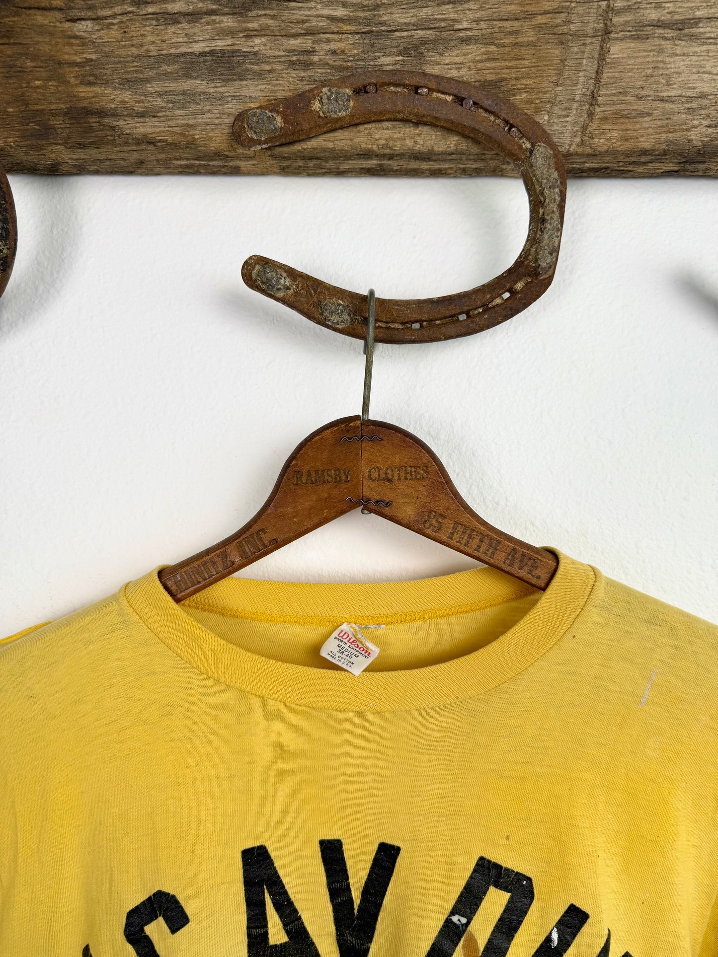 1960s Wilson ‘1 Cav Div’ Sun Faded Military Tee (S/M)