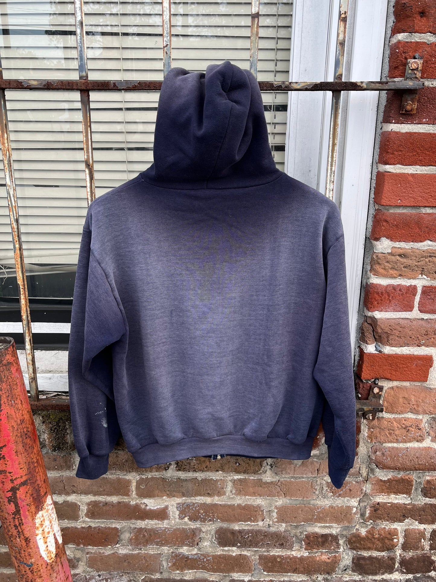 1960’s/1970’s Sun Faded Navy Zip Up Hoodie (S/M)