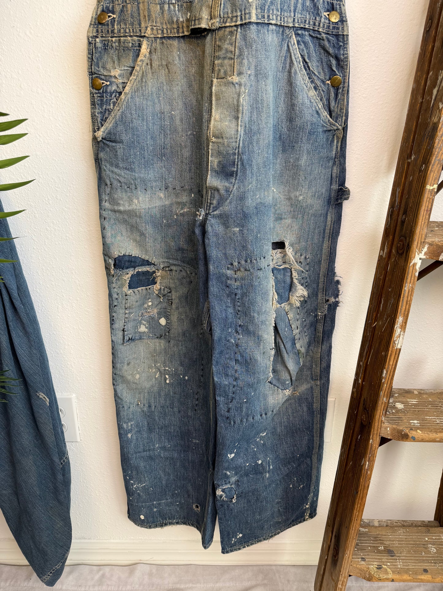 1950s Hercules Distressed & Repaired Overalls (36)