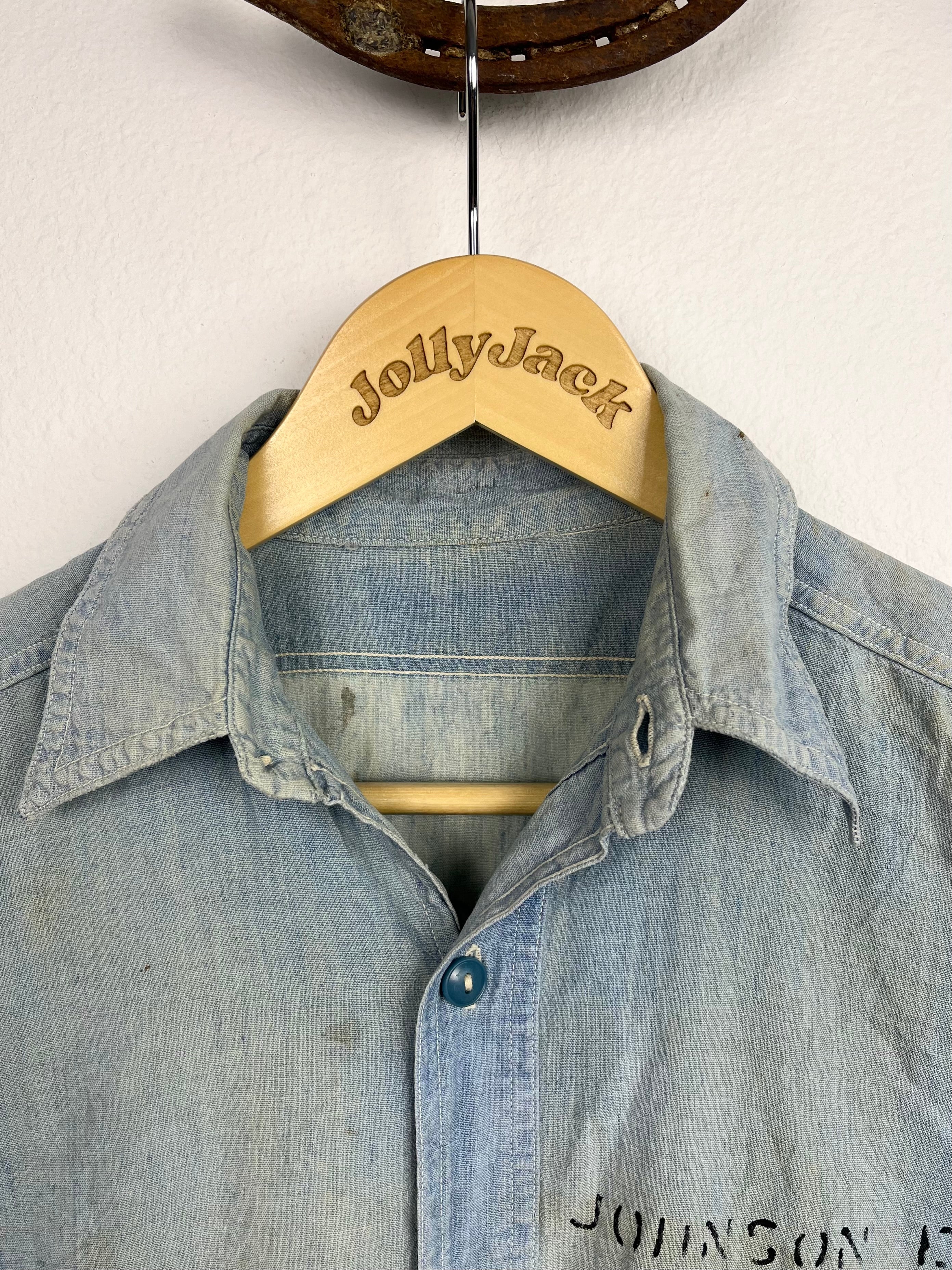 WW2 1940’s USN Sun Faded Stenciled Shirt (S/M)