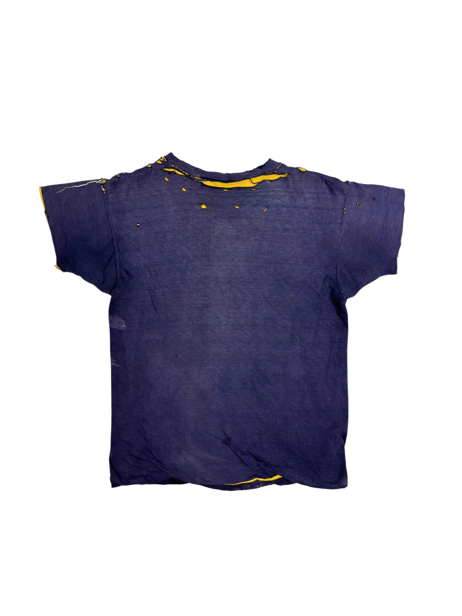 1950s ‘Monroe’ Sun Faded and Distressed Double Face Tee (S/M)