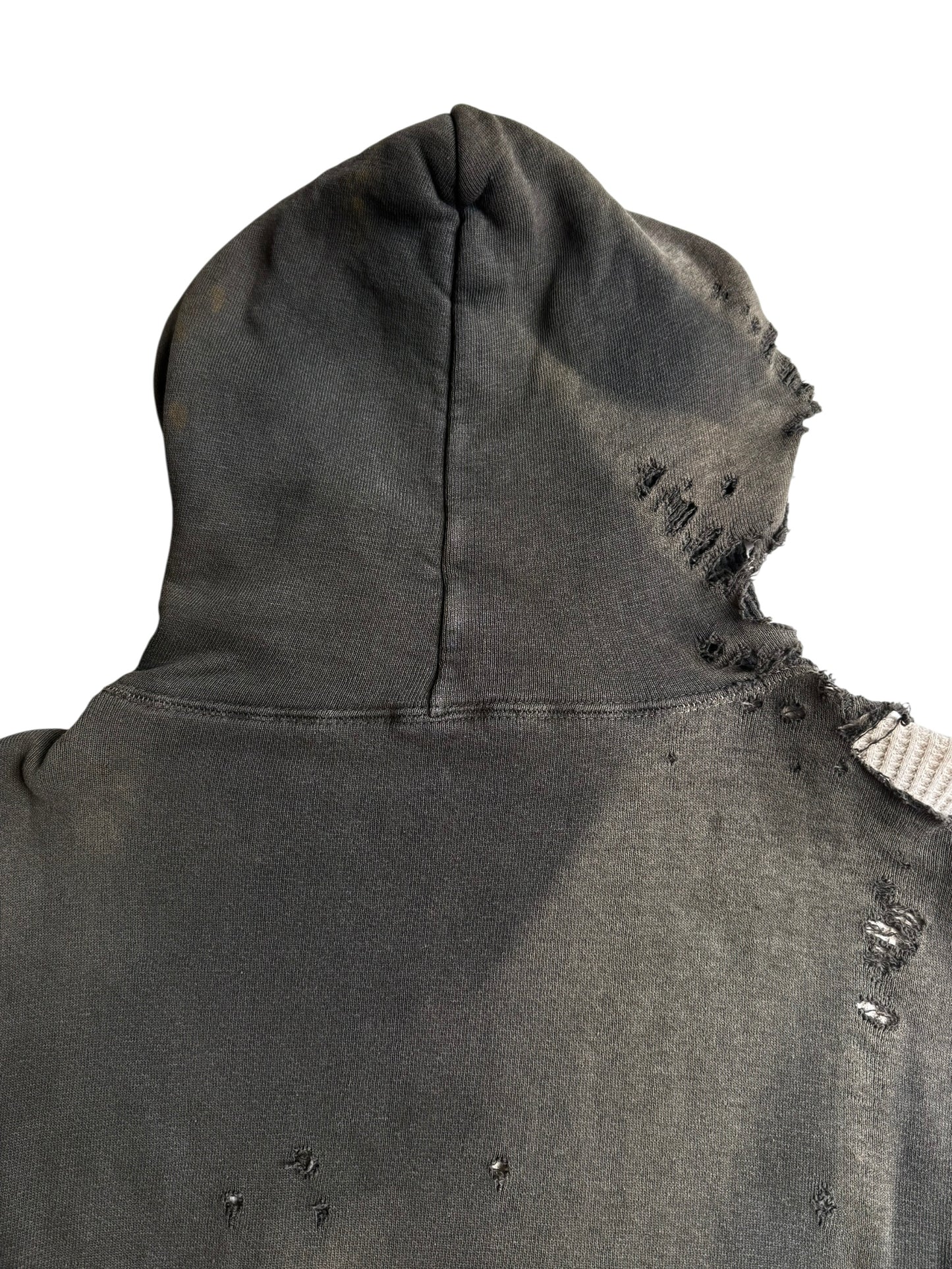1950s Thrashed and Sun Faded Thermal Lined Hoodie (XL)