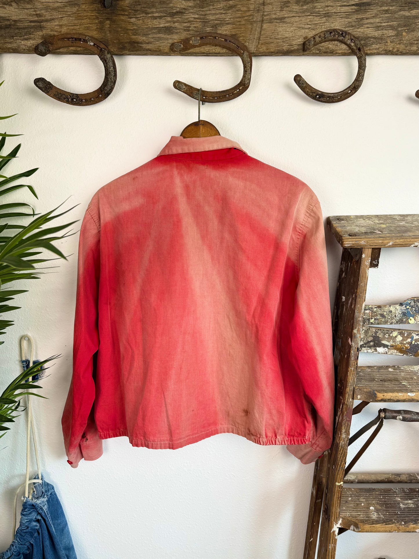 1950s ‘Perfectly Sun Faded’ Frat Canvas Jacket (XL)