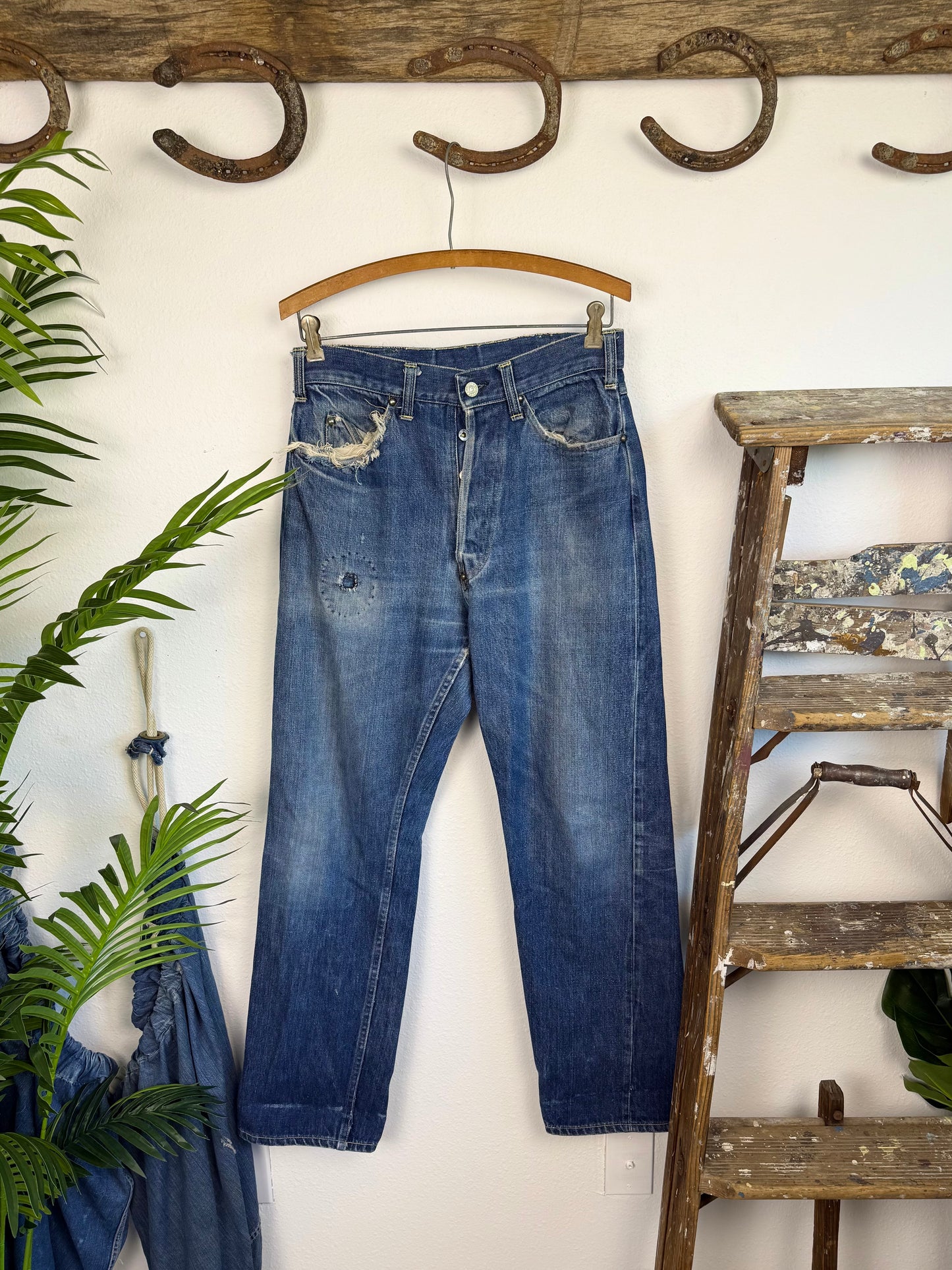 1940s JC Penny Foremost Selvedge Jeans W/ Match Strikes (30)