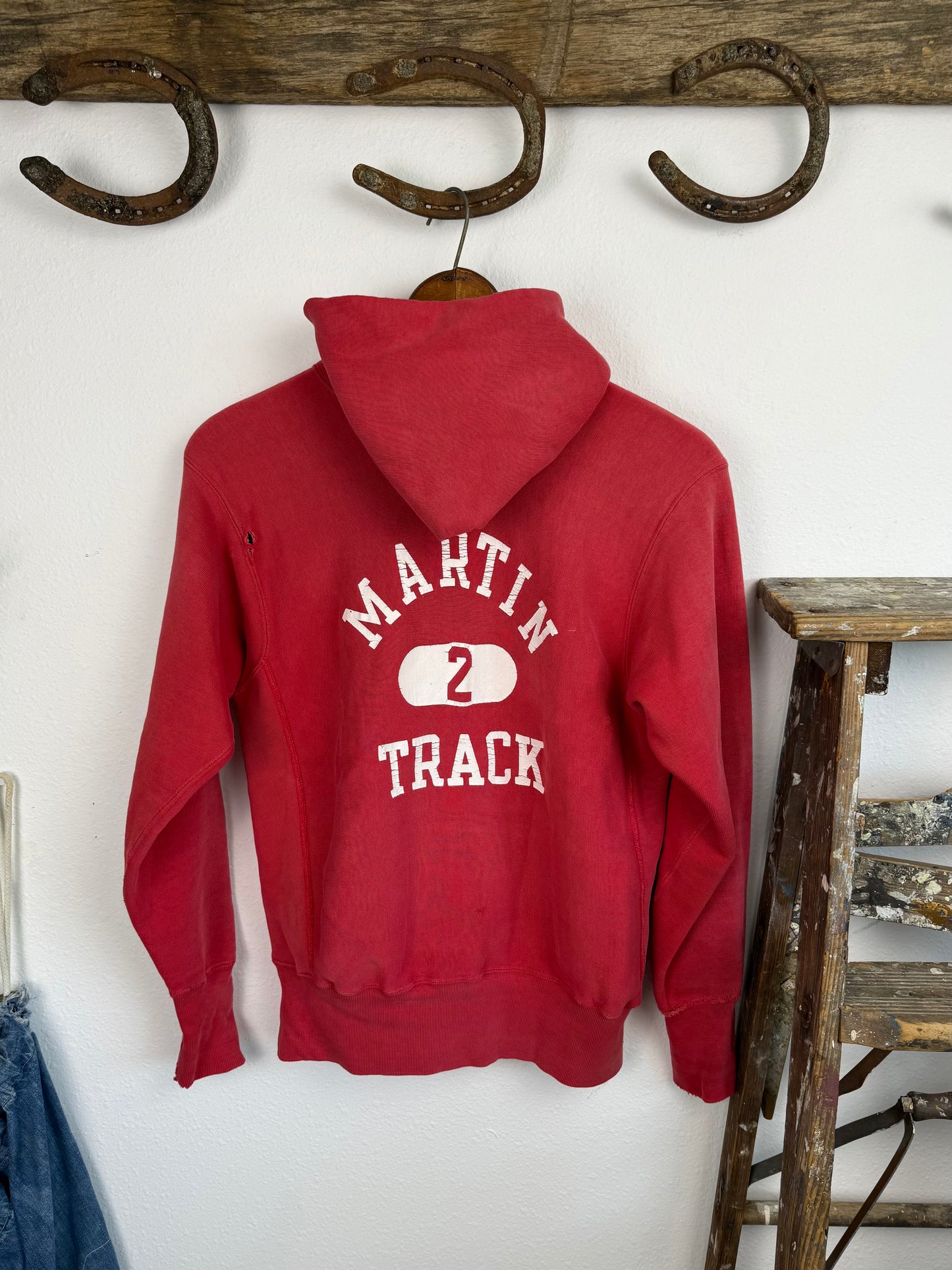 1970s Martin Track Champion Reverse Weave Hoodie (S/M)