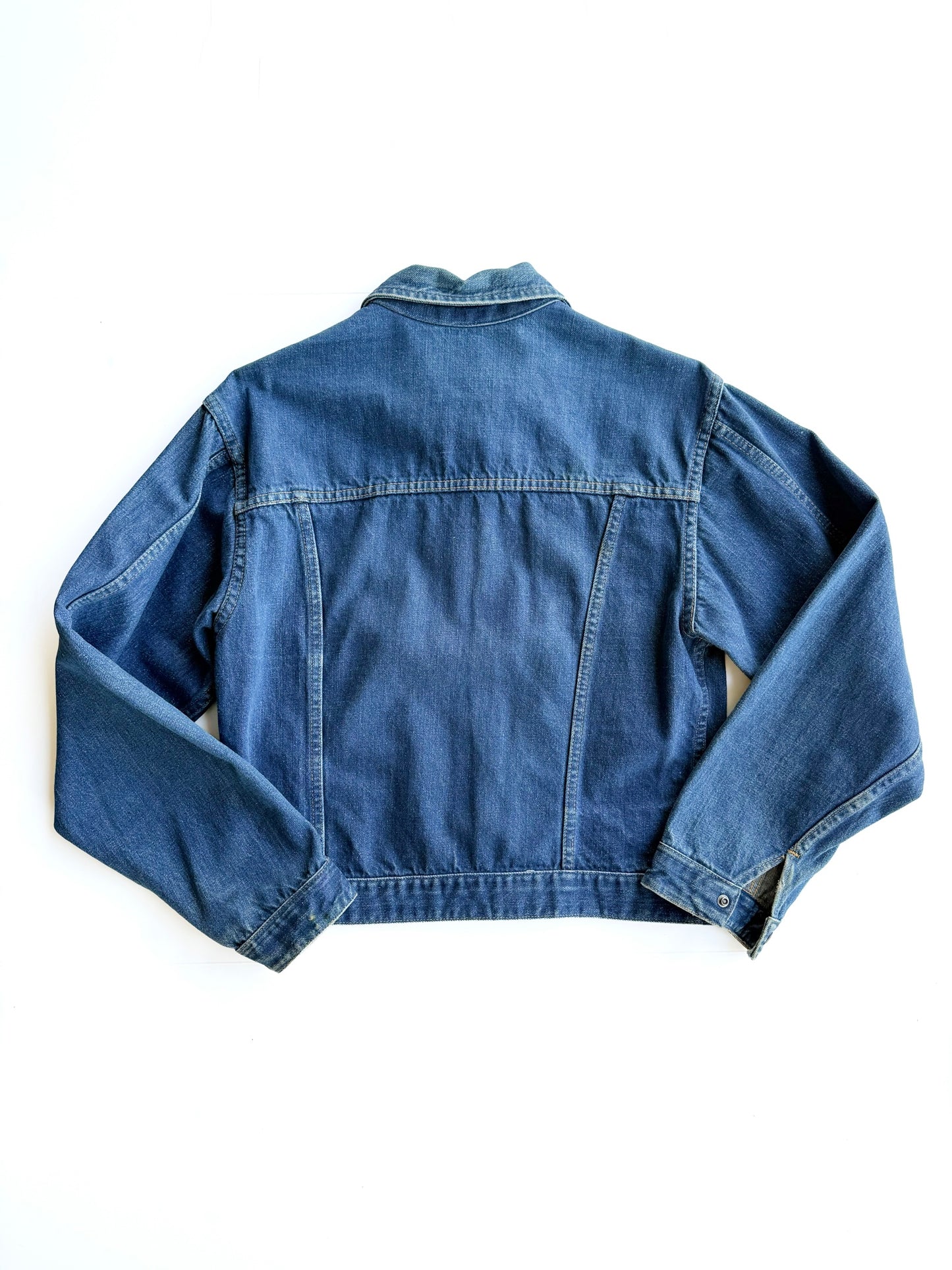1950s JC Penny Double Breasted Denim Jacket (S/M)