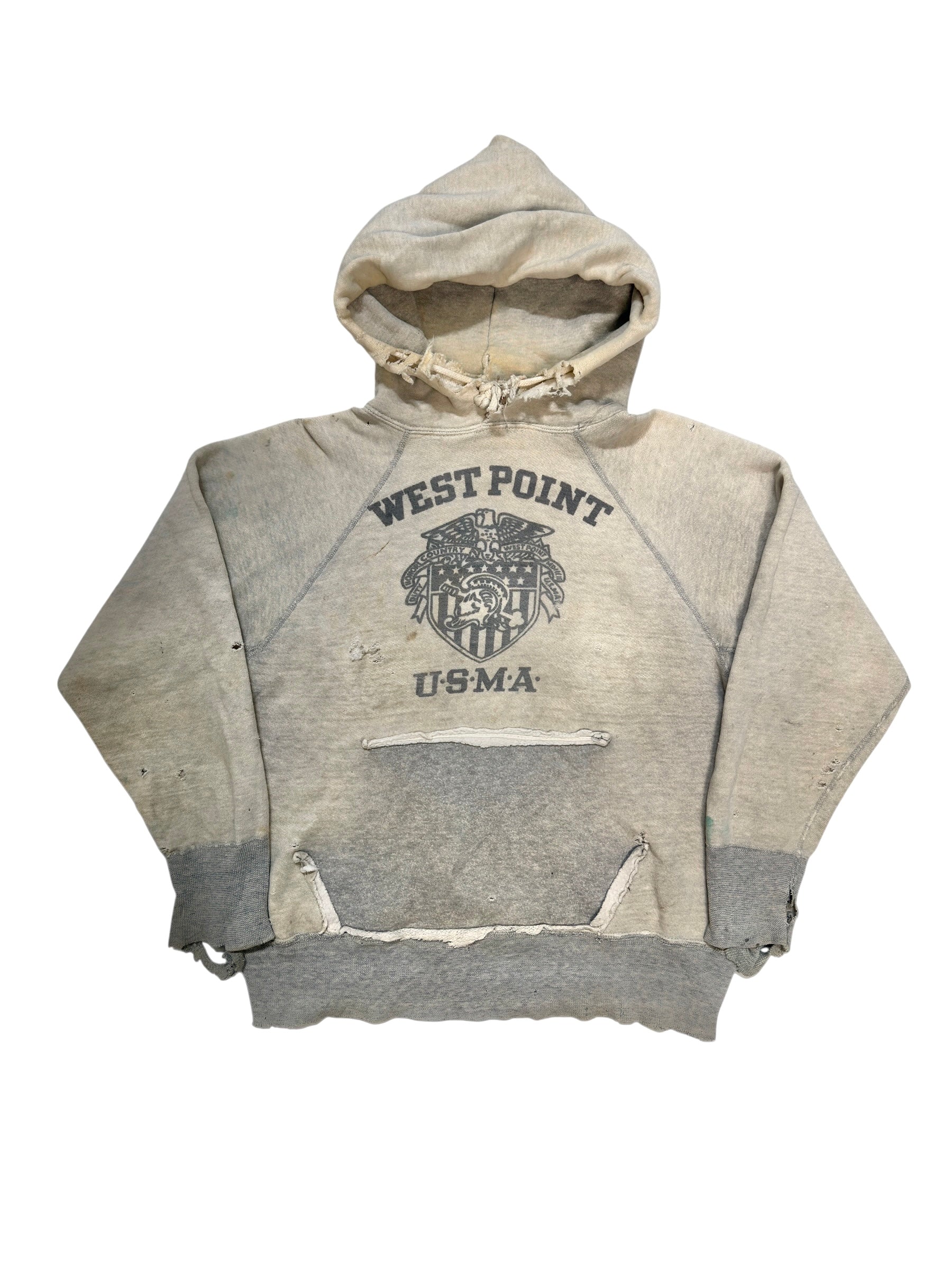 1950s West Point USMA ‘Ghost Pocket’ Two Tone Hoodie (M/L)