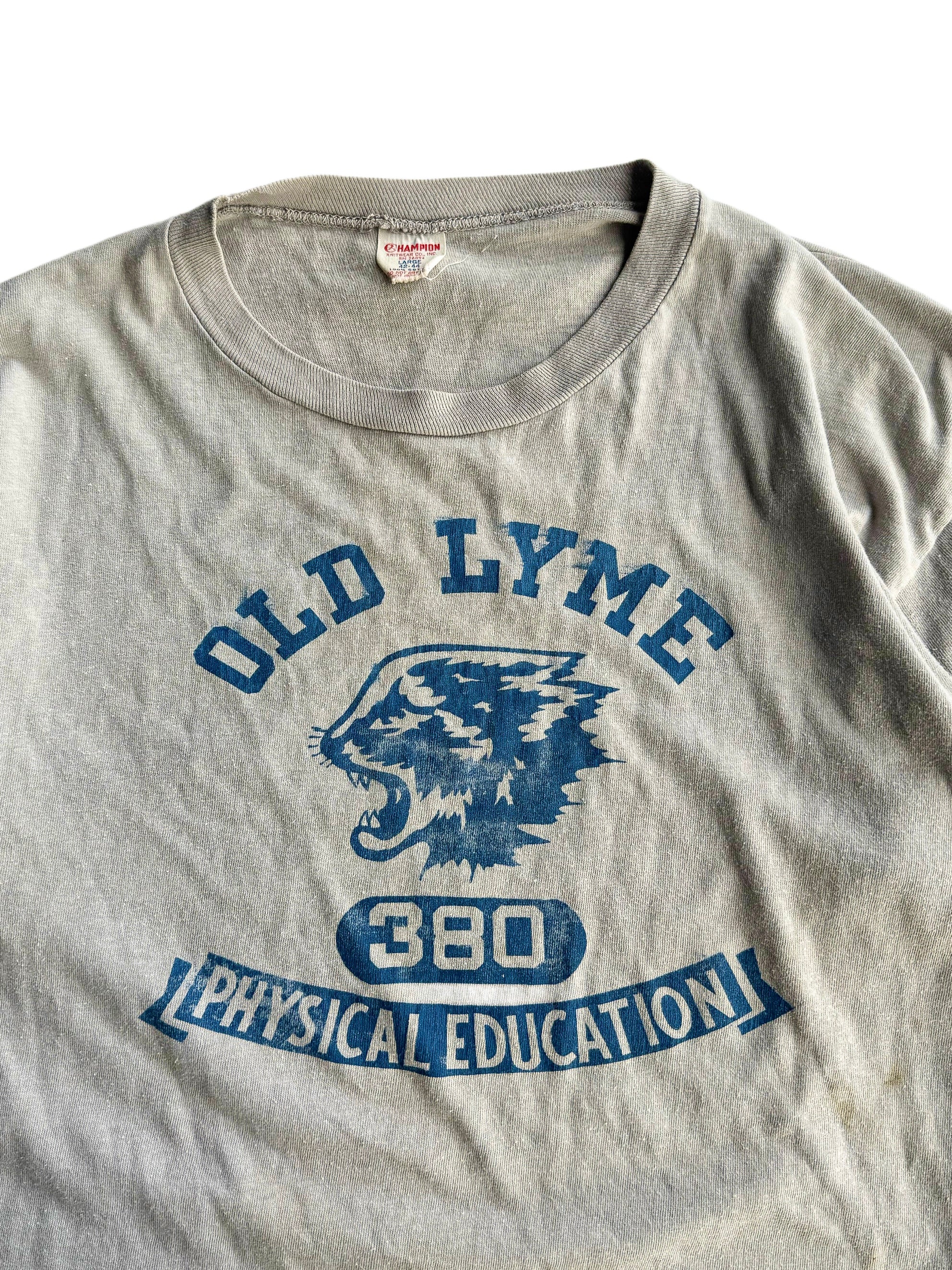1960s Champion ‘Old Lyme’ Phys Ed Tee (M/L)