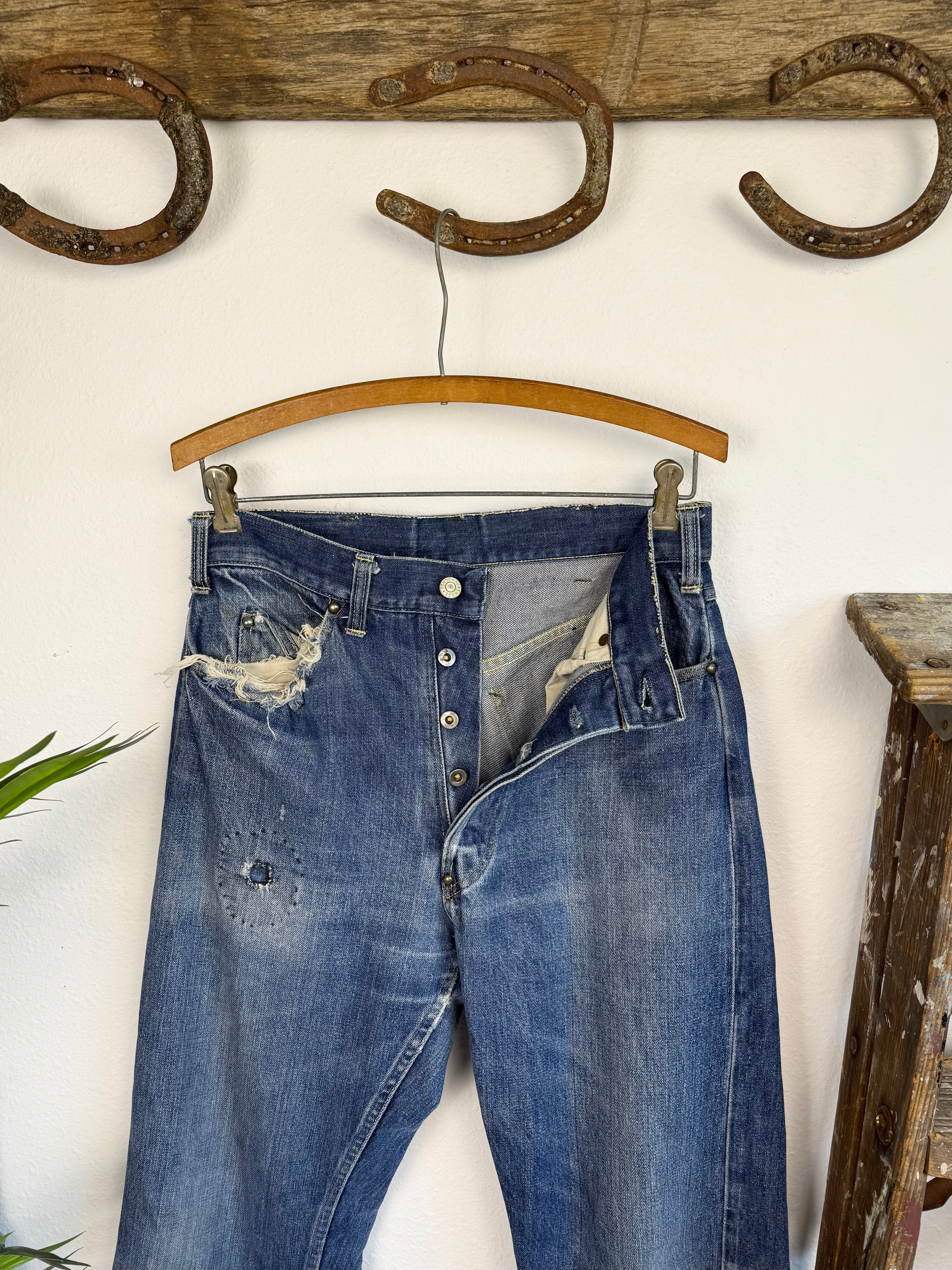 1940s JC Penny Foremost Selvedge Jeans W/ Match Strikes (30)