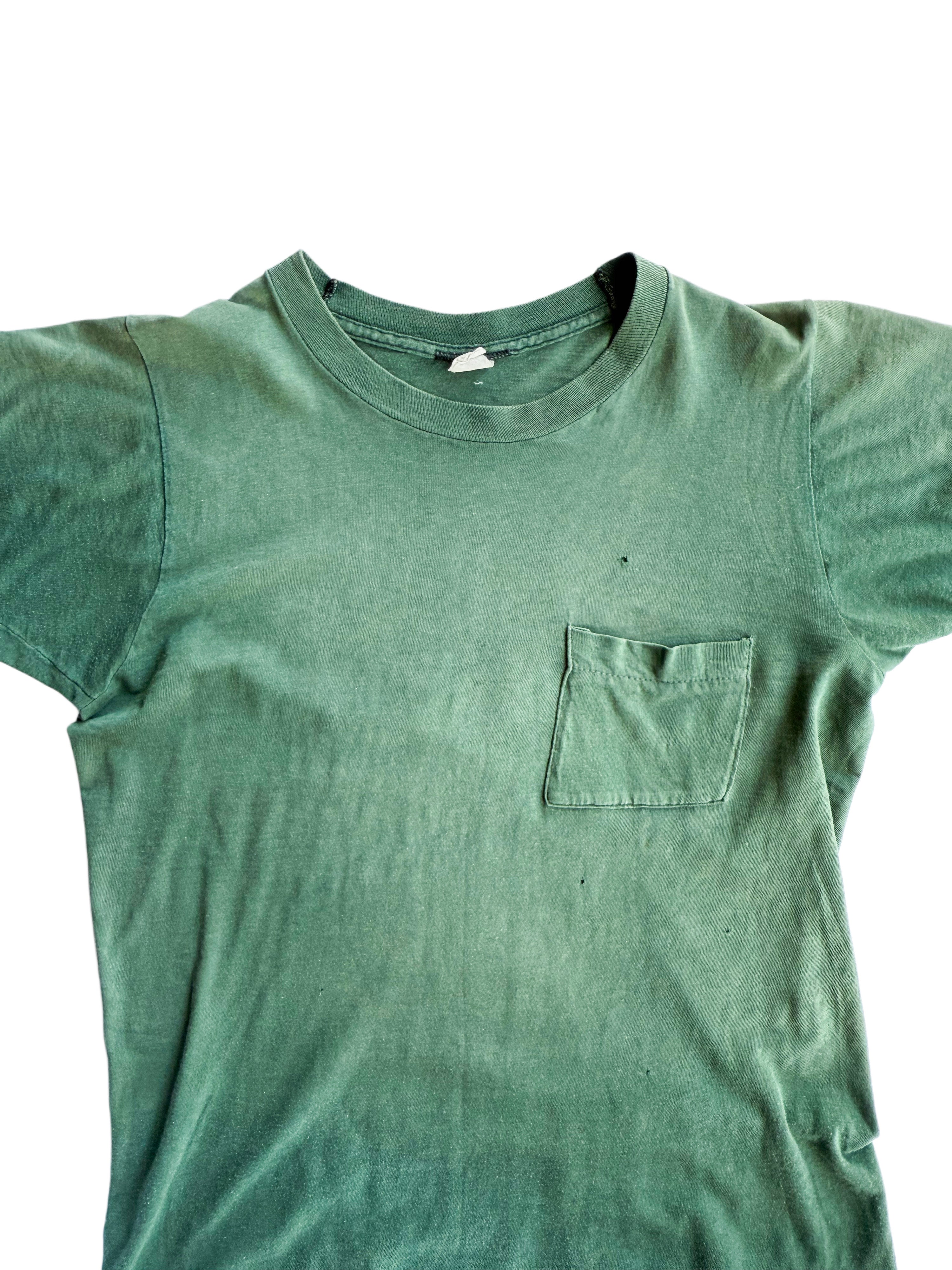 1950s Perfectly Faded Green Pocket Tee (S/M)
