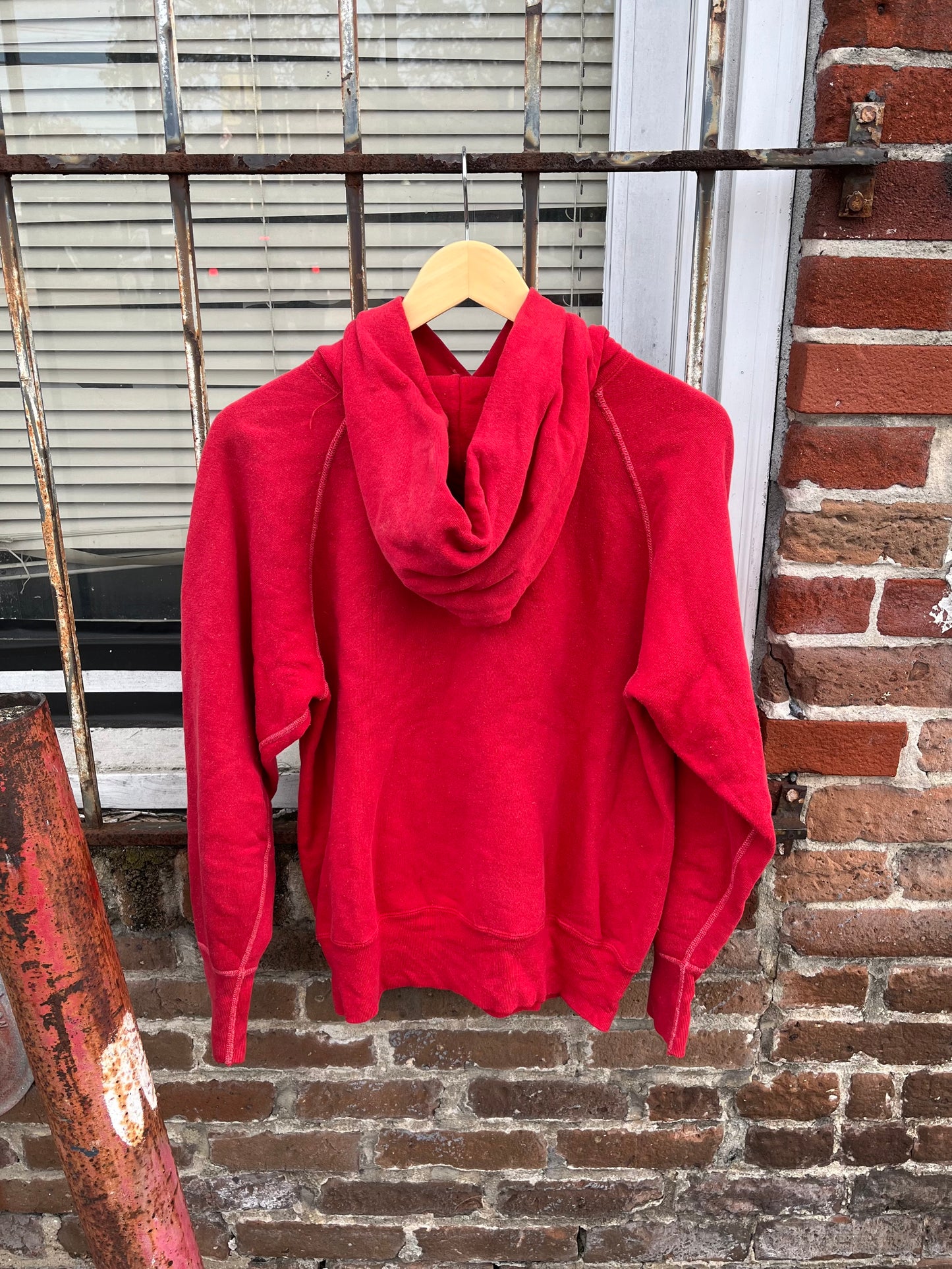 1950’s Red Contrast Stitch Essential Hoodie (M/L)