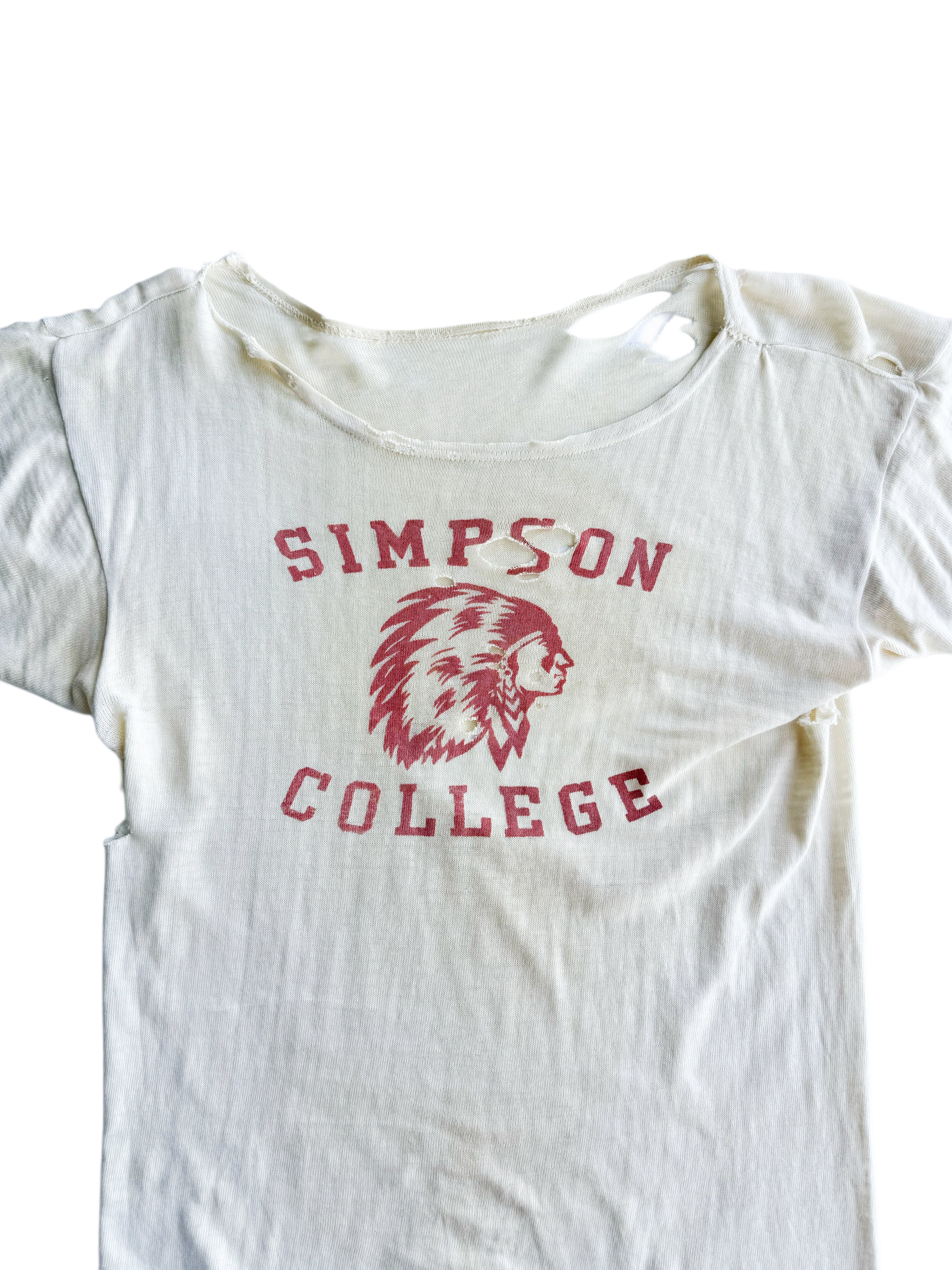 1930s ‘Simpson College’ Gym Tee (S/M)
