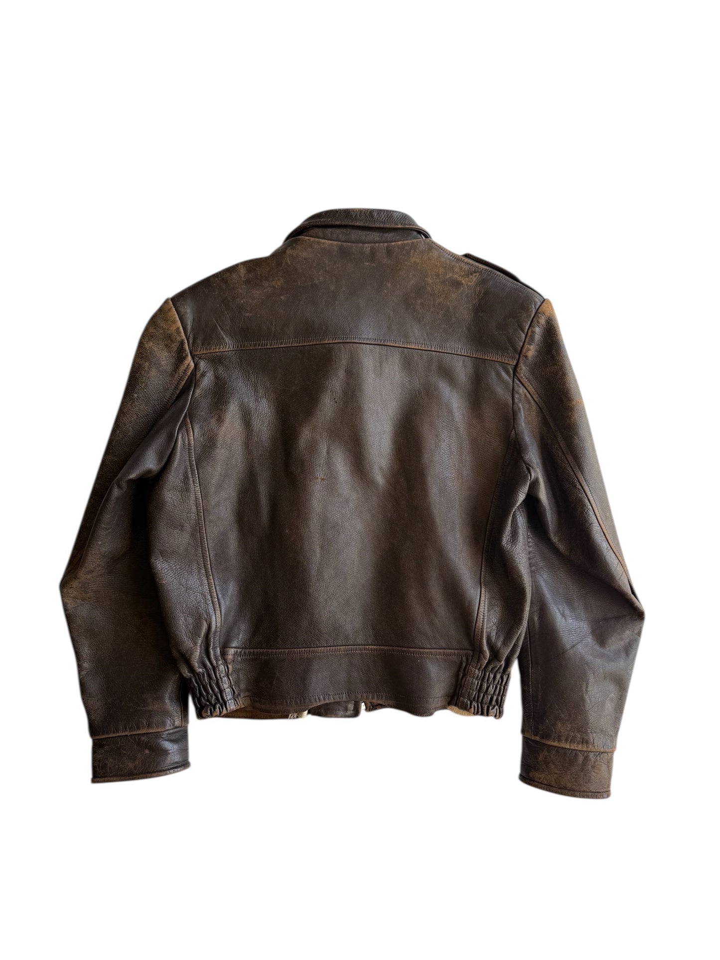 1950s German Leather Bomber Jacket (M/L)