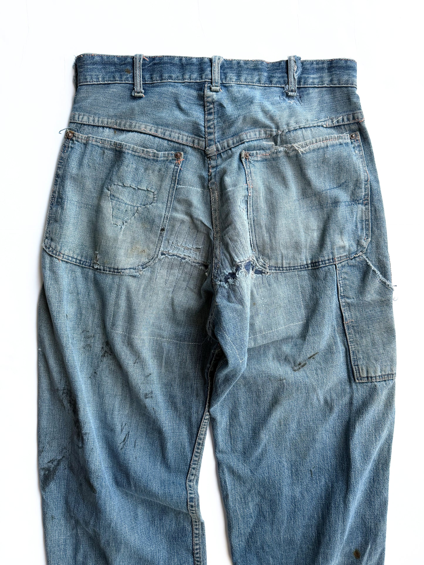 1940s ‘Crotch Rivet’ Donut Button Carpenter Jeans (29)