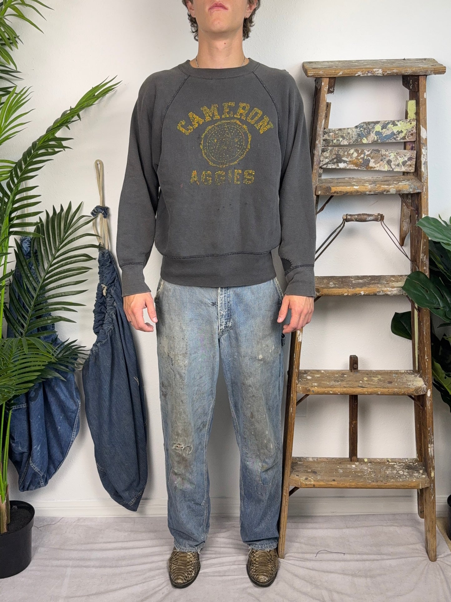 1960’s Black Champion ‘Cameron Aggies’ Sweatshirt (M/L)