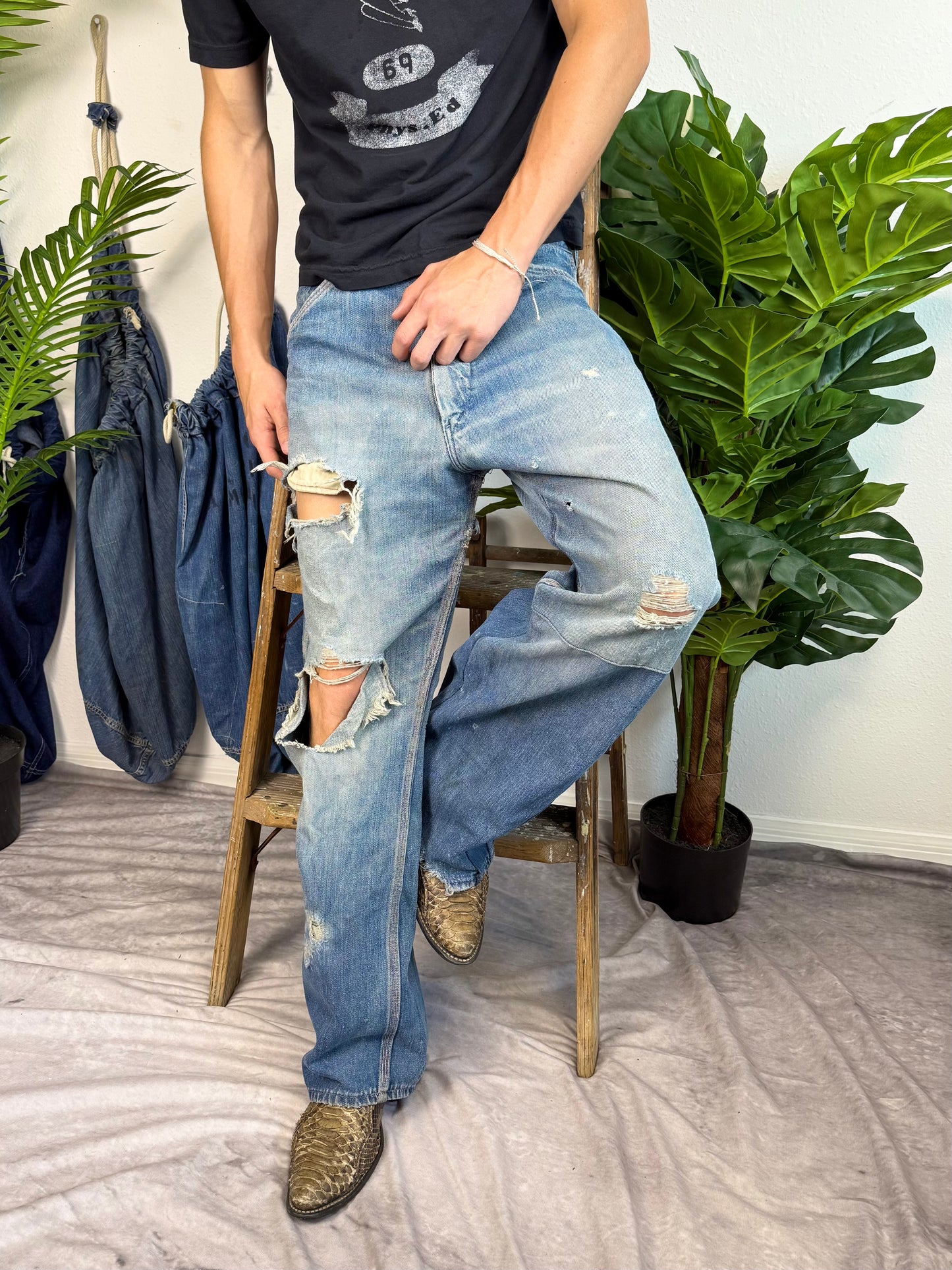 1950s Big Mac ‘Perfectly Distressed’ Carpenter Jeans (32)