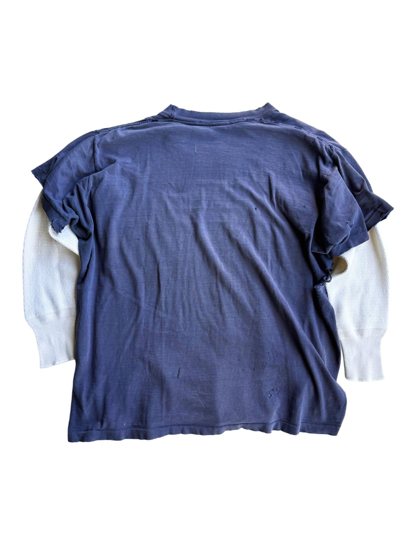 1950s Distressed Navy Pocket Tees with Thermal (M/L)