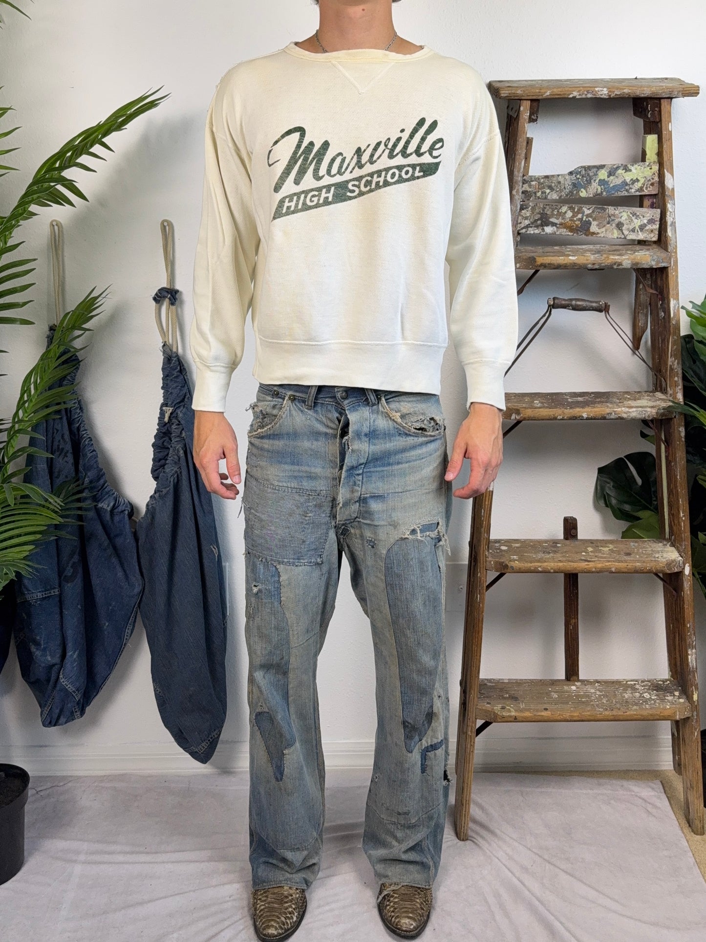 1950s Maxville High School Double V Sweatshirt (M)