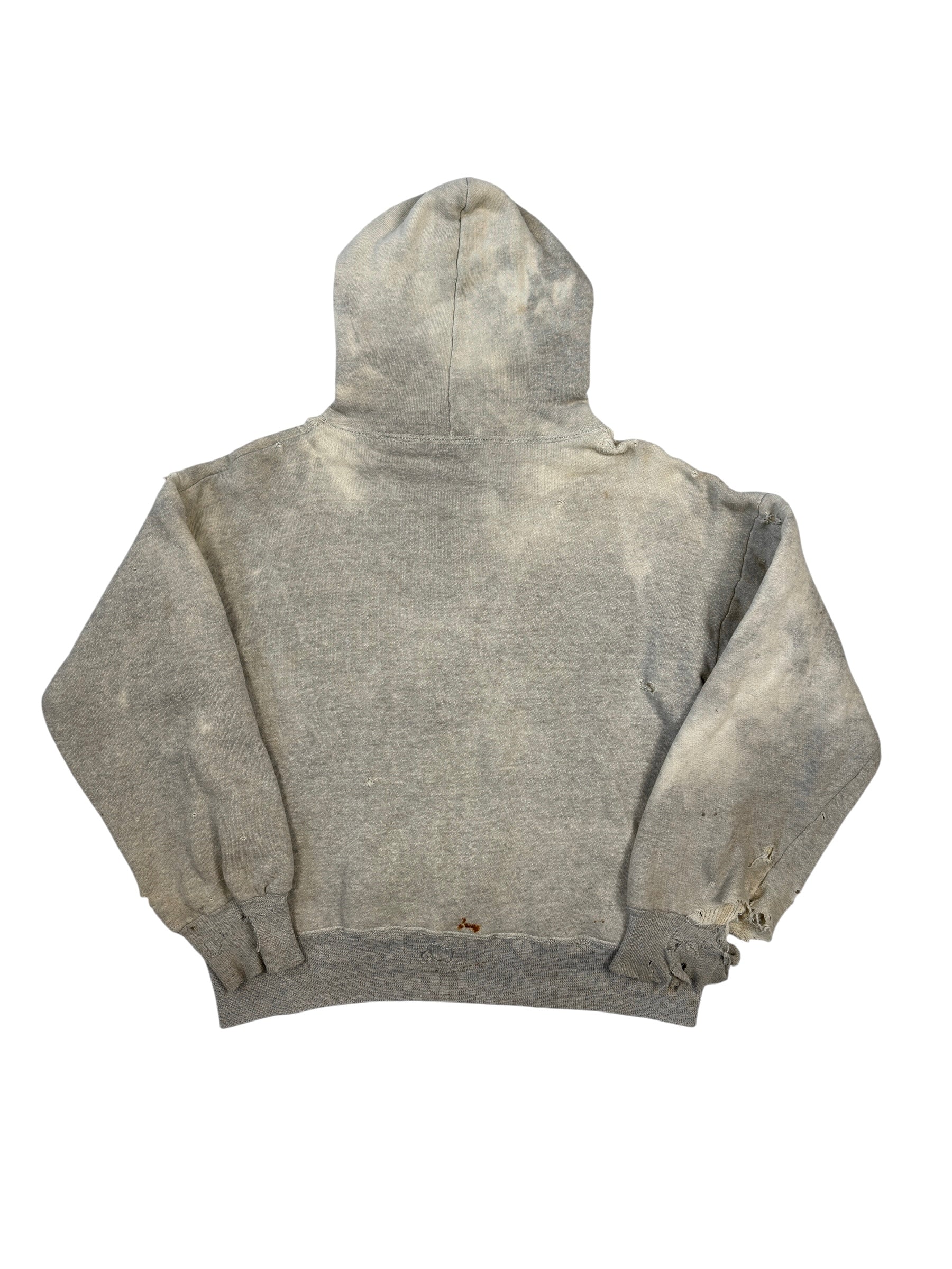 1950s Fully Thermal Sun Faded Heather Grey Hoodie (XL)