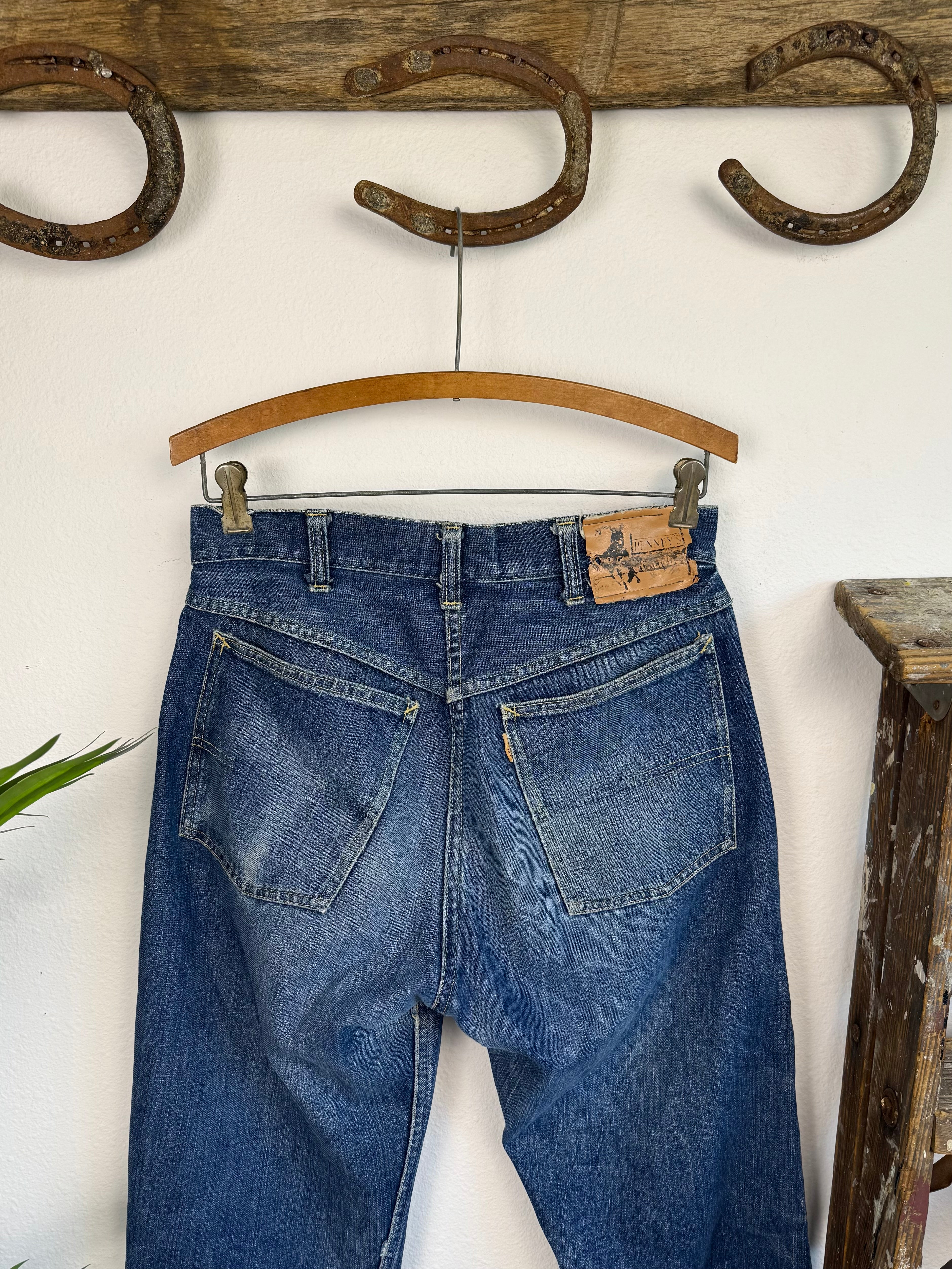 1940s JC Penny Foremost Selvedge Jeans W/ Match Strikes (30)
