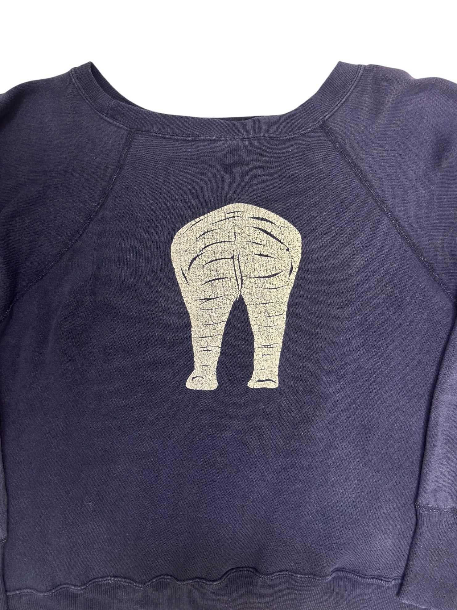 1950s ‘ERA’ Elephant Double Sided Graphic Sweatshirt (S/M)