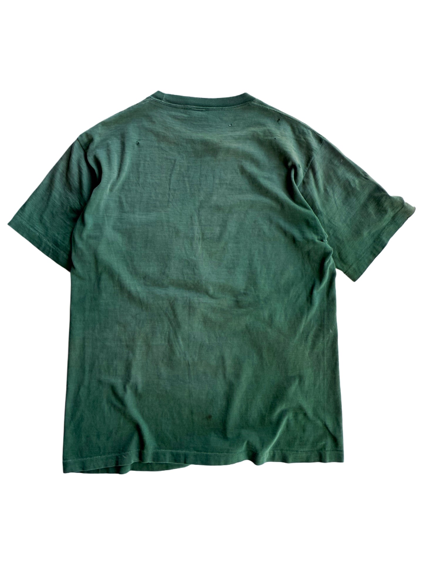 1960s Forest Green Distressed Pocket Tees (M/L)