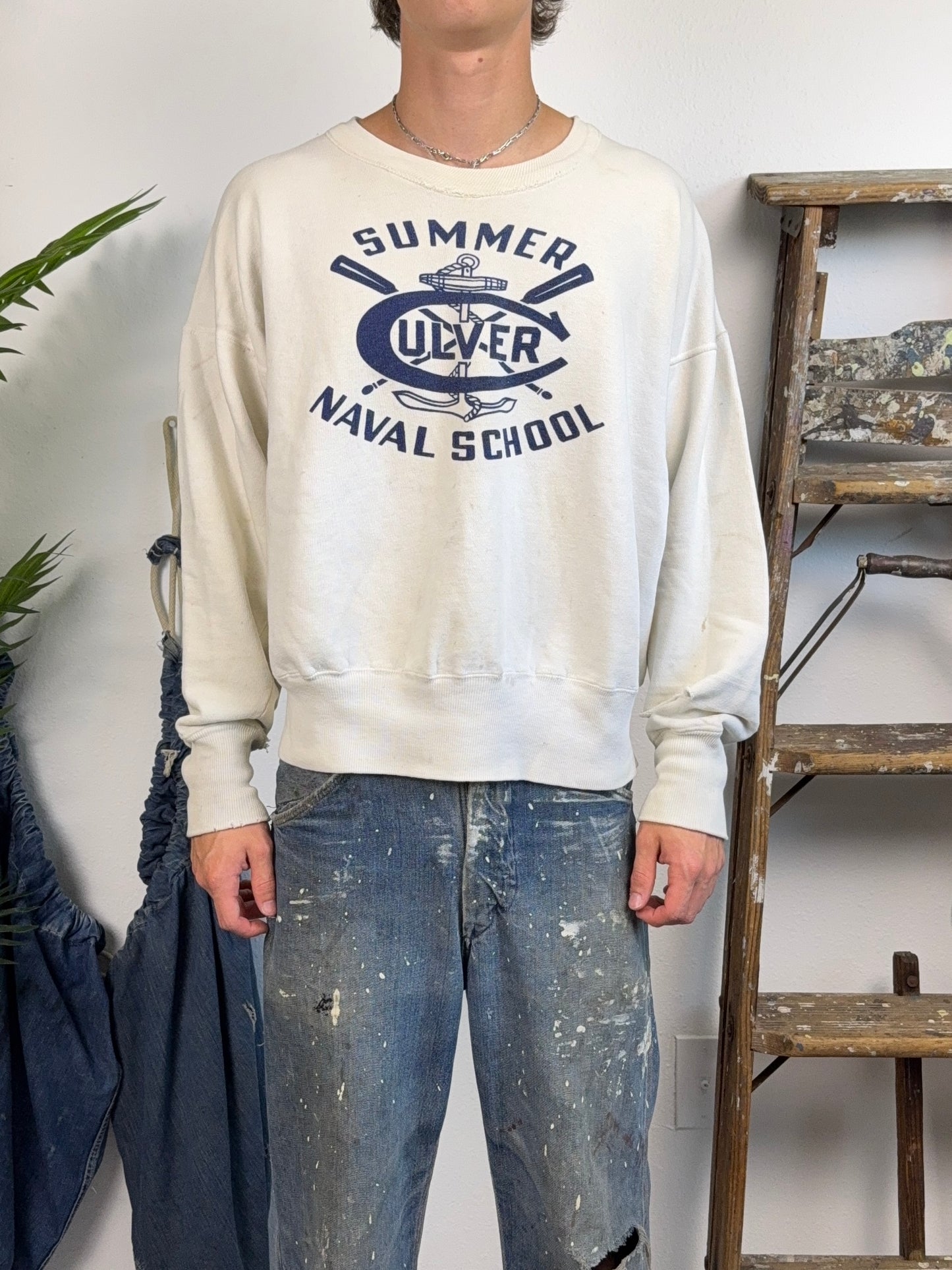 1950s Champion Summer Culver Naval School Sweatshirt (XL)