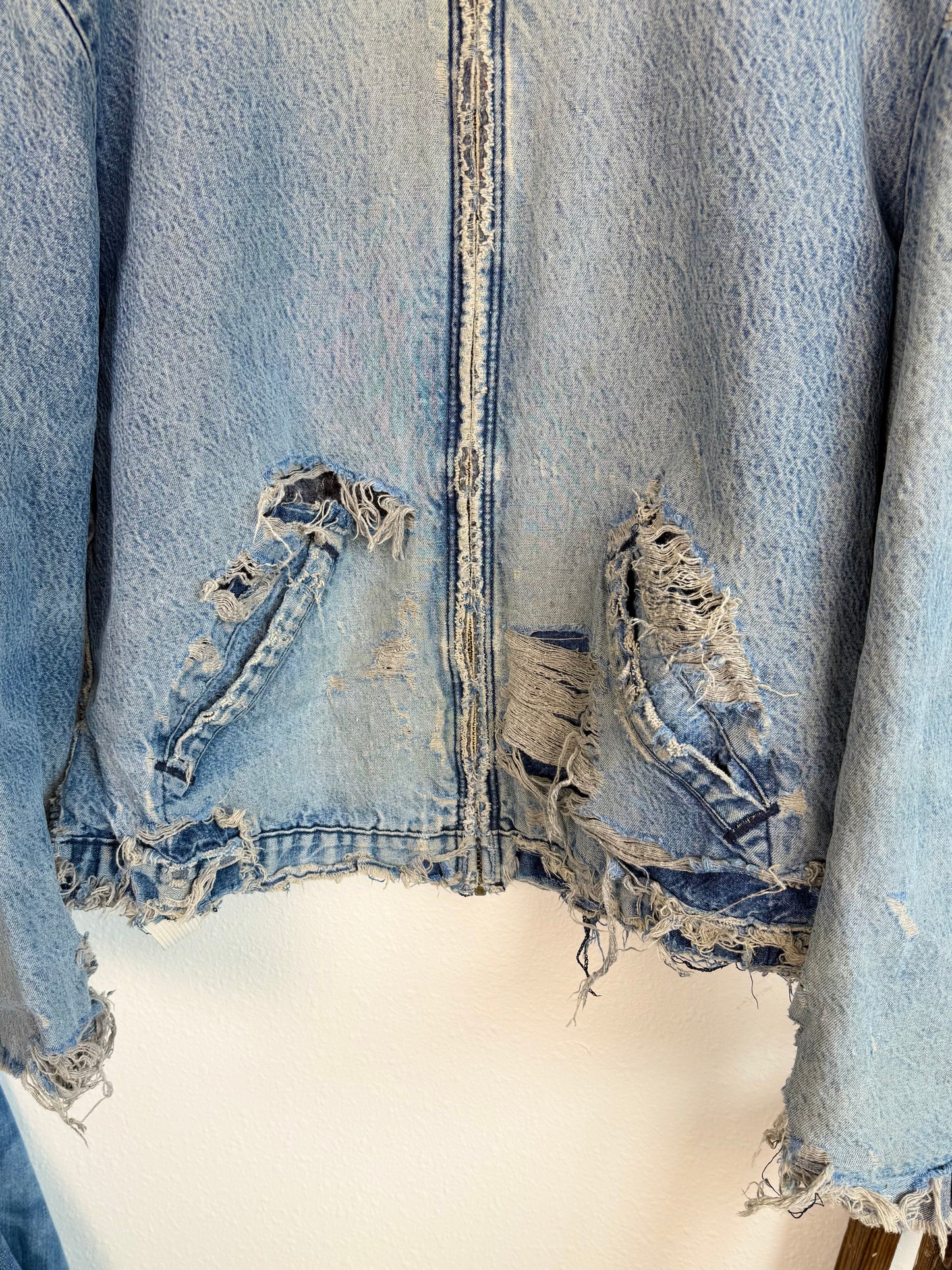 1970s Big Ben Thrashed ‘Zombie’ Denim Jacket (XL)