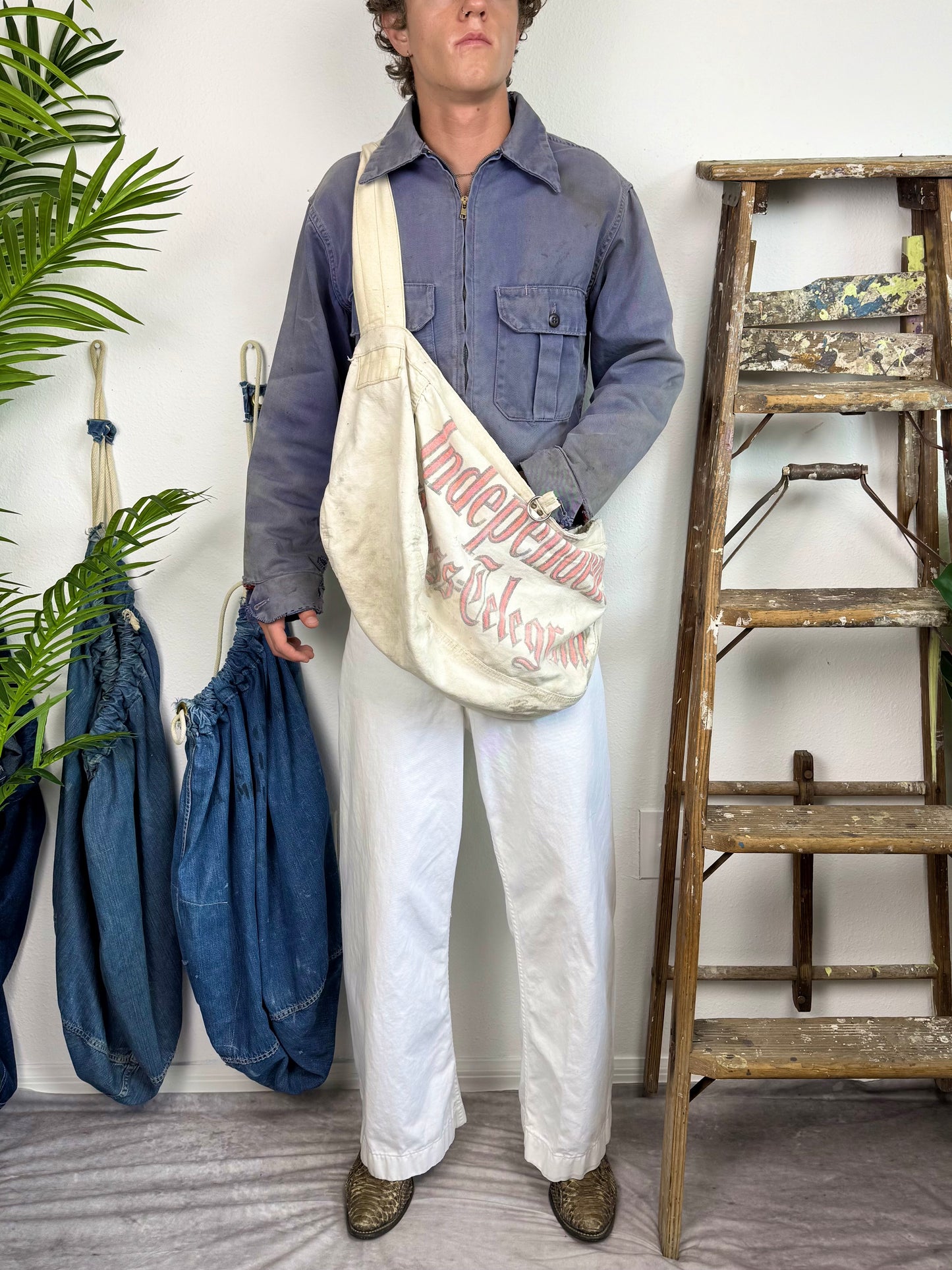 1950s Faded Hercules ‘Flannel Lined’ Workwear Jacket (S/M)