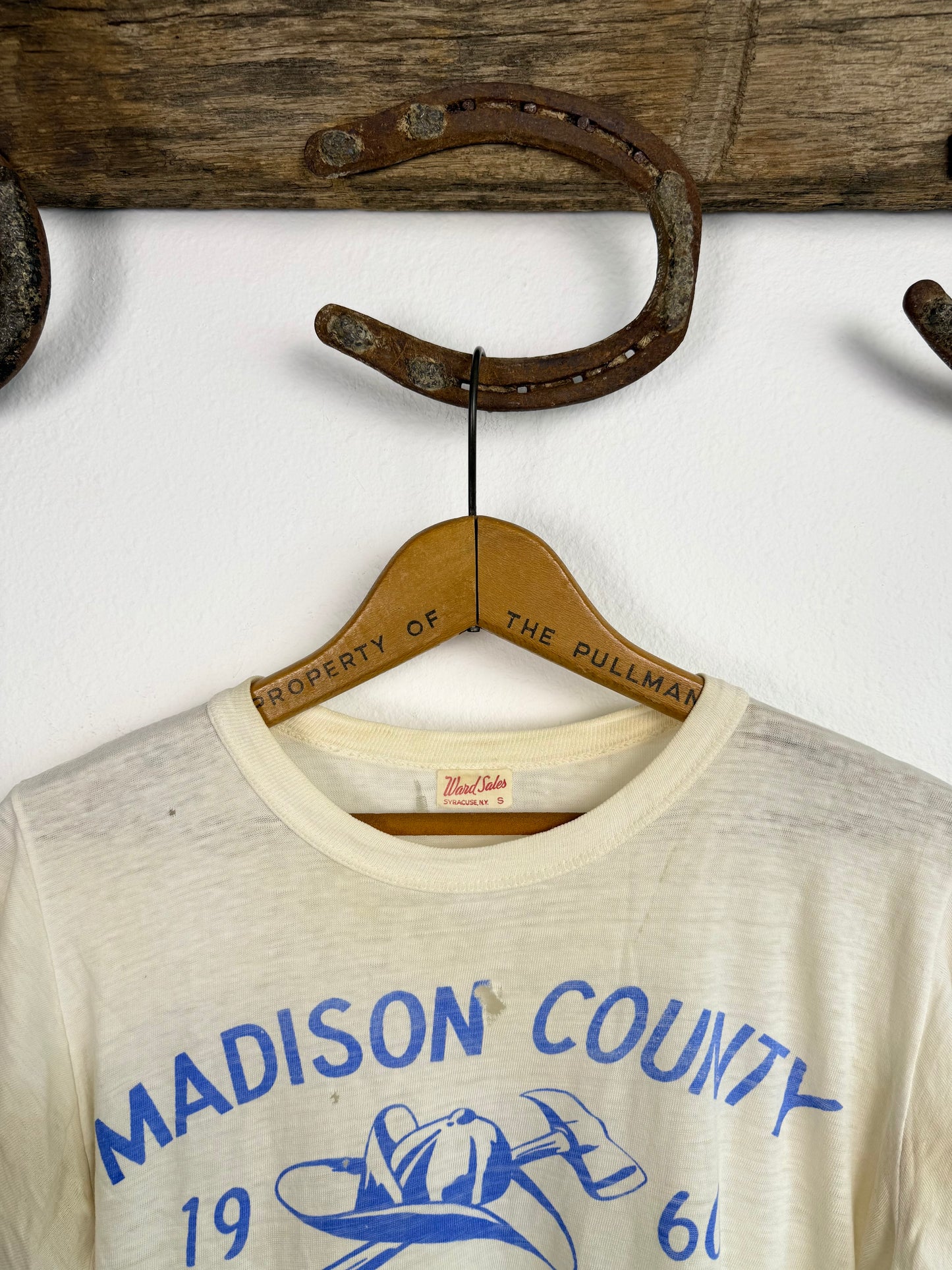 1960s ‘Water Print’ Madison County Firemen’s Convention Tee (S/M)